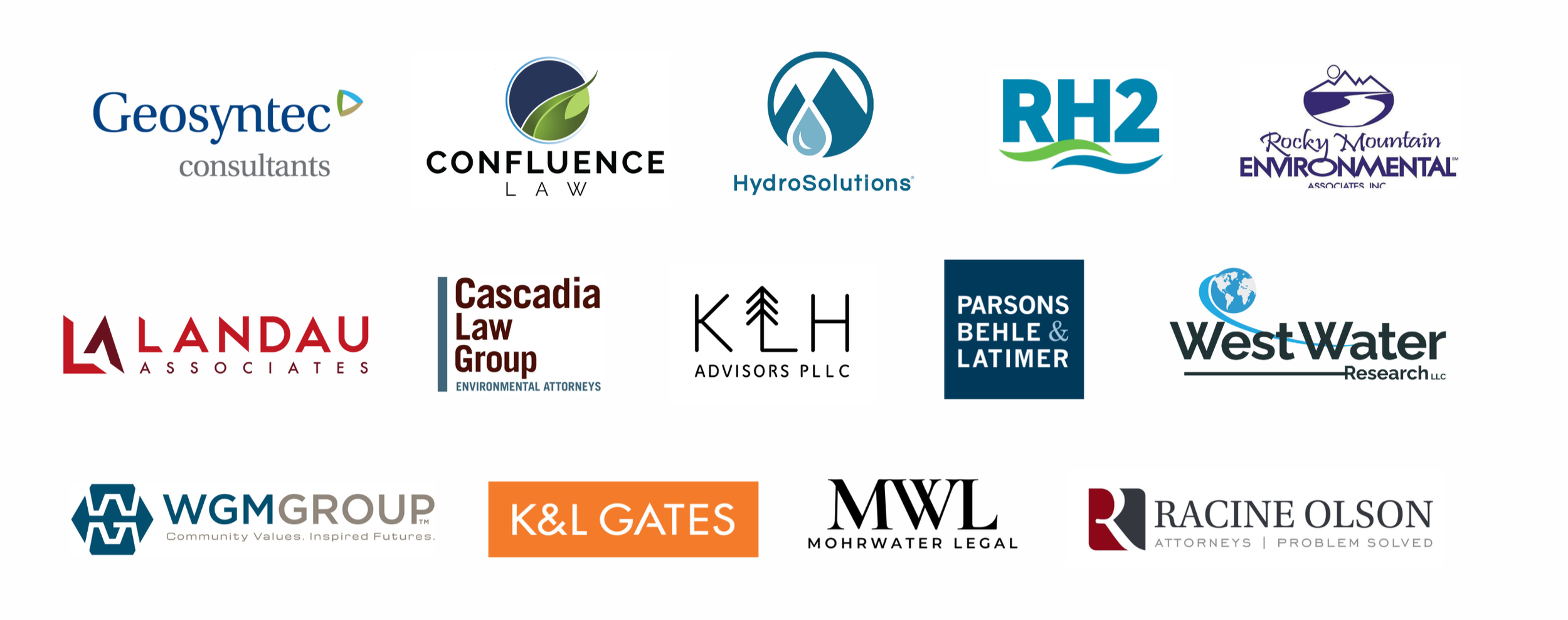 Graphic with Western Water Market's Professional Network logos