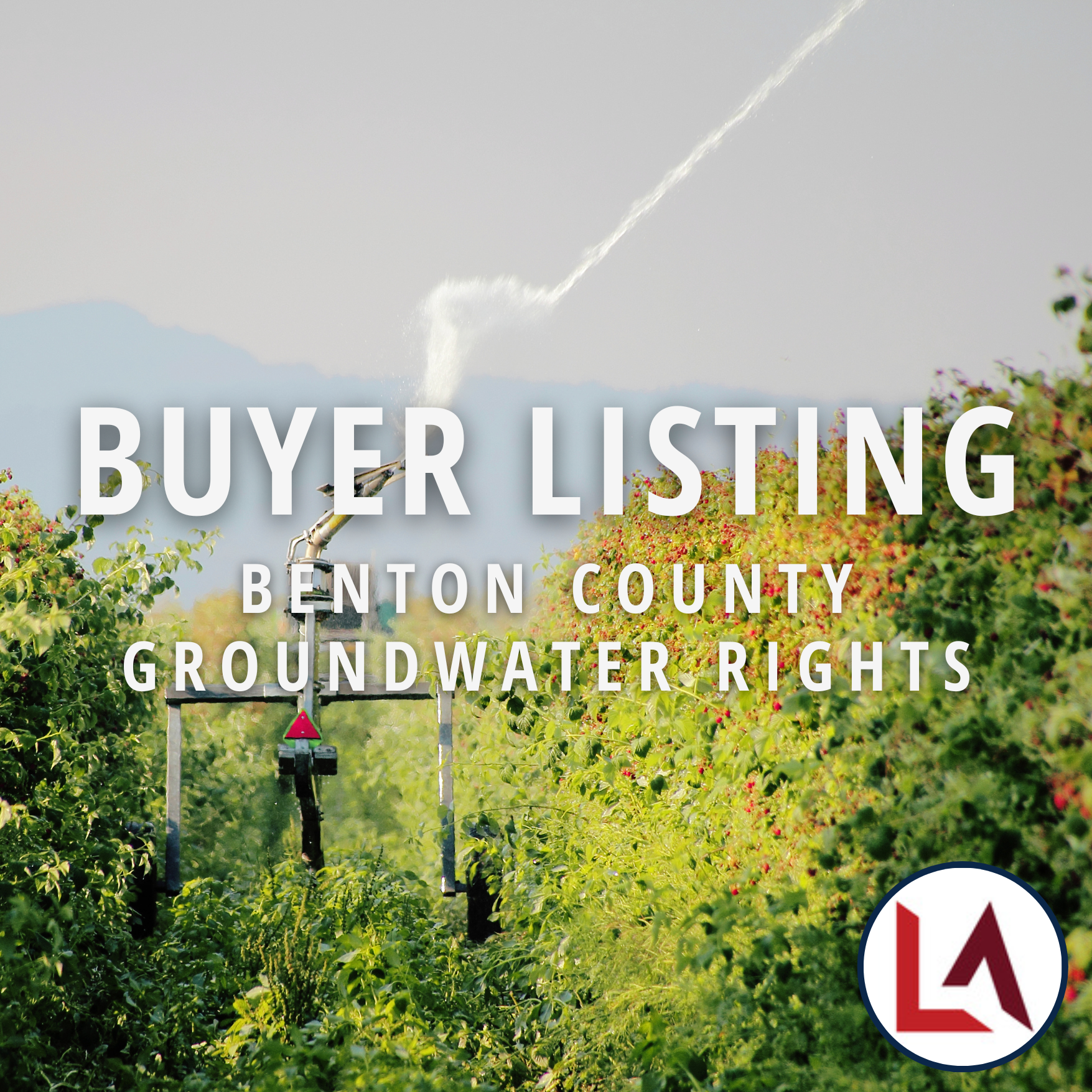 Seeking Groundwater Rights for Sale in Benton County - WRIA 31 - Landau Associates