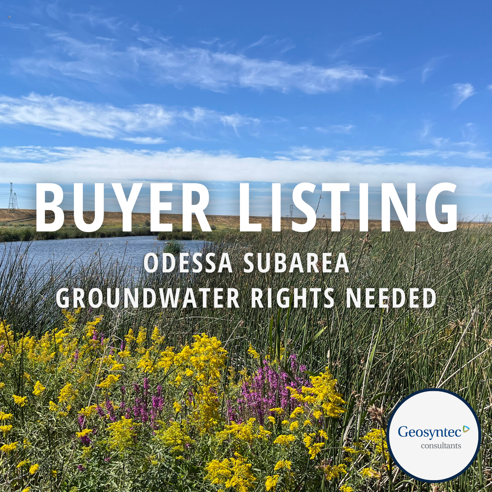 Odessa Subarea Groundwater Rights Needed