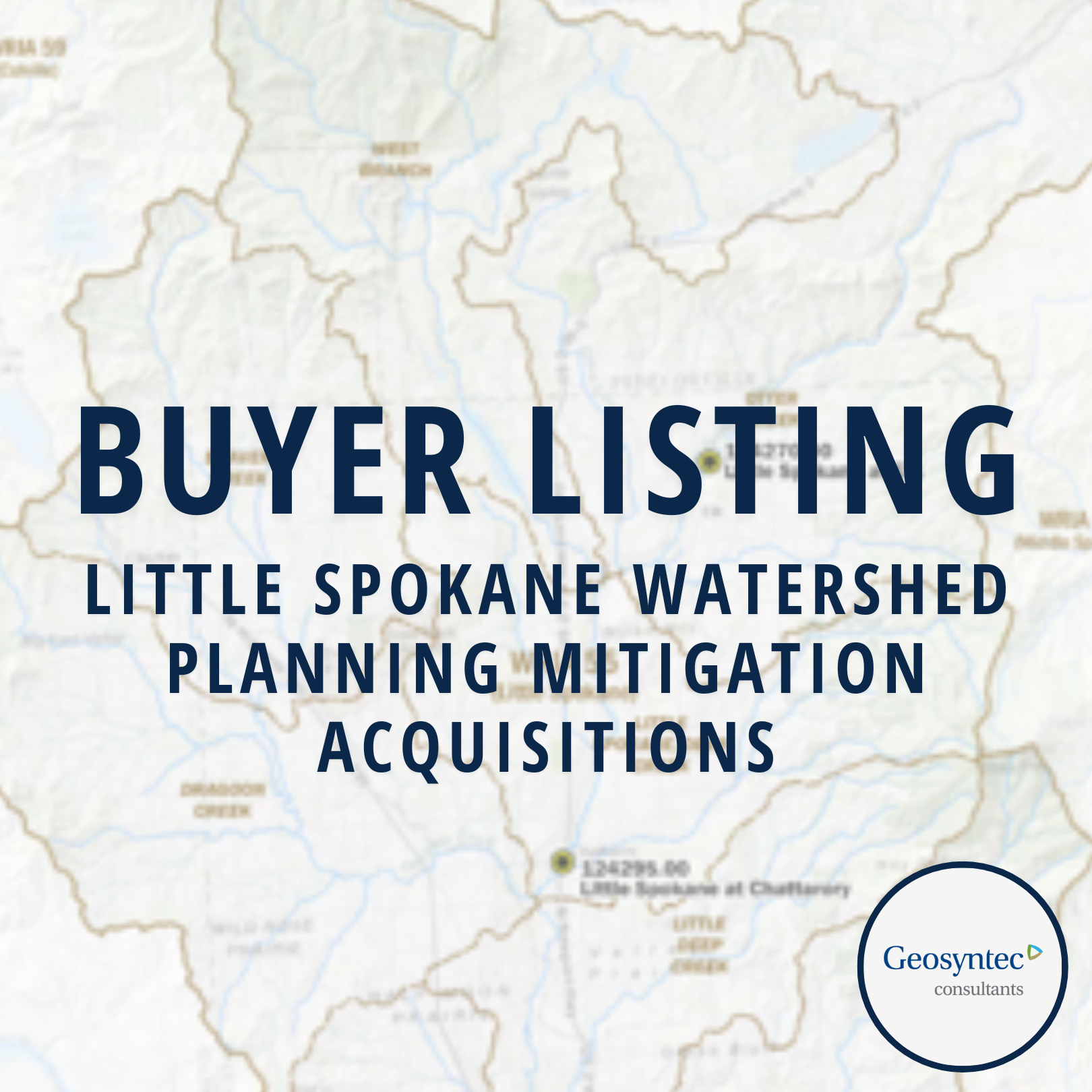 Little Spokane Watershed Planning Mitigation Acquisitions