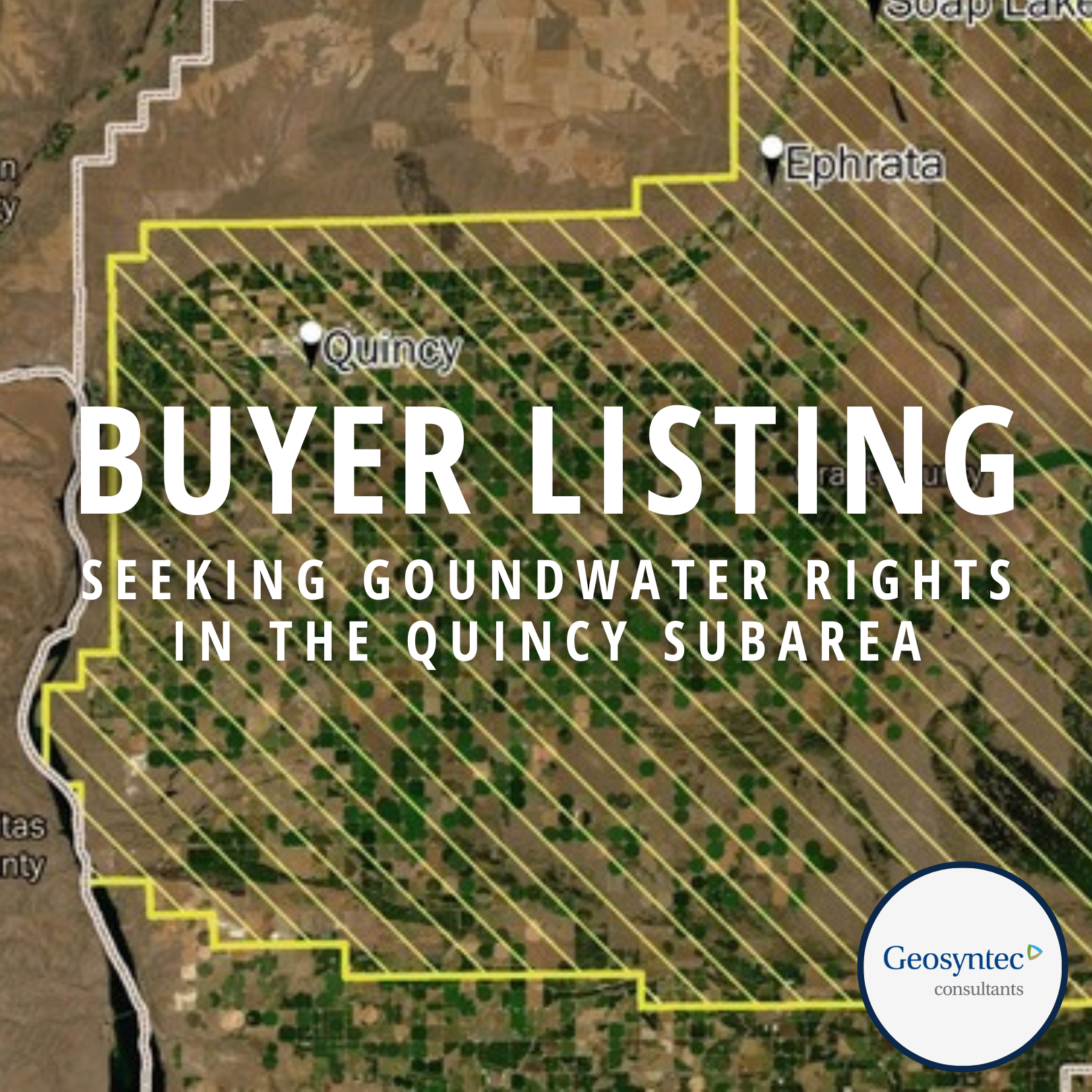 Interested Buyer for Groundwater Rights in Quincy Subarea