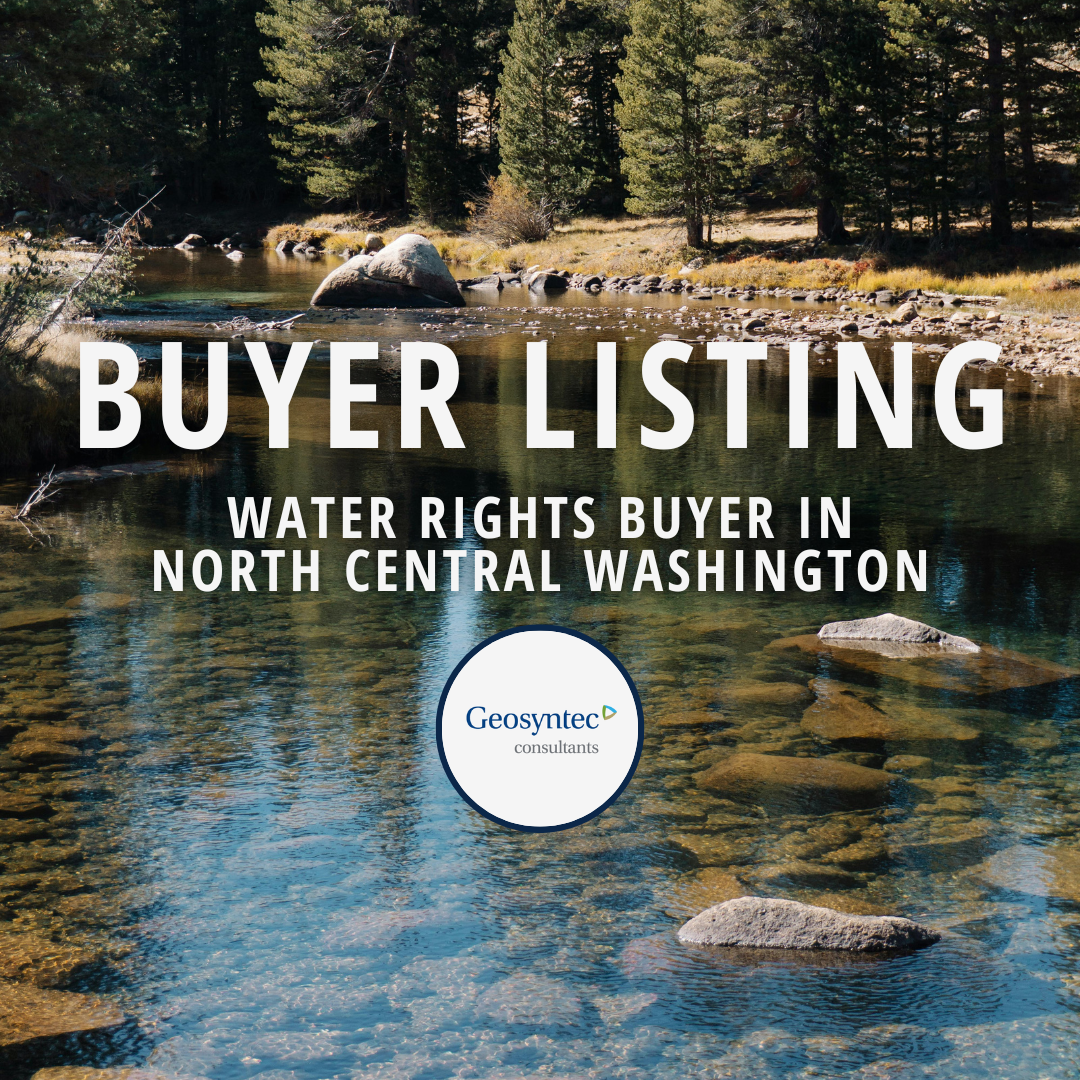 Water Rights Buyer in North Central Washington