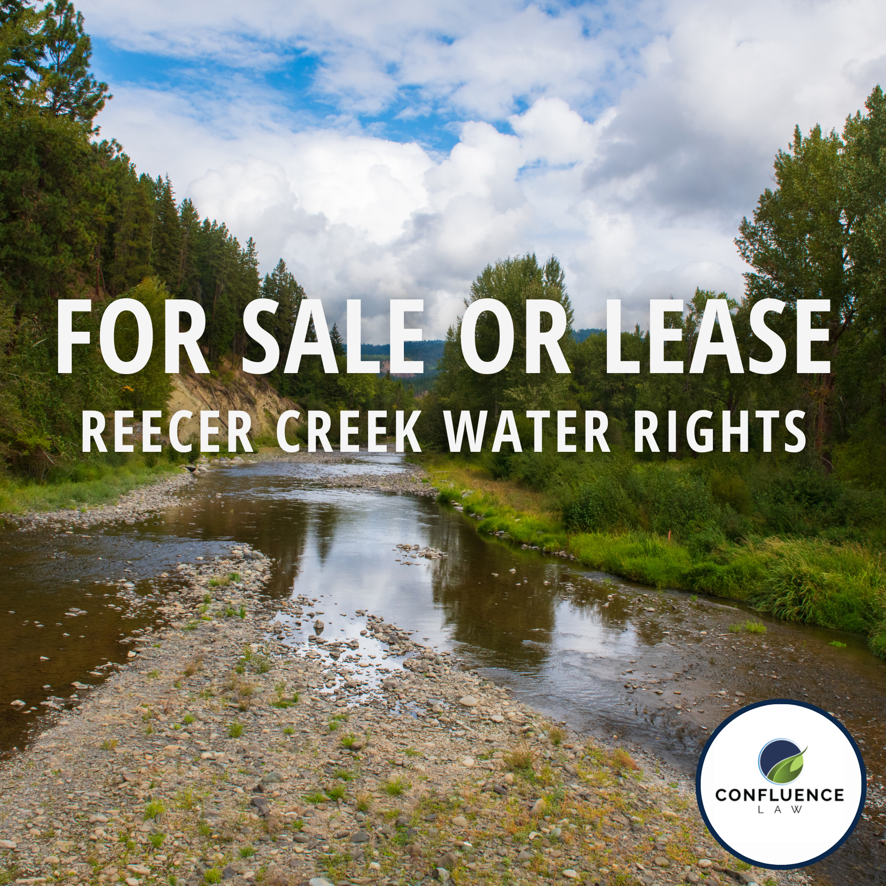 reecer creek water rights available for sale or lease