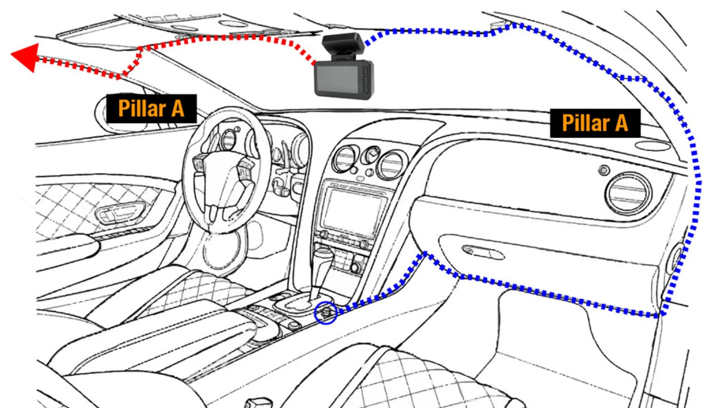  RISERO Dash Cam Front and Rear 1080P Car Dash Camera