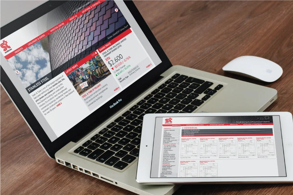 Website user interface