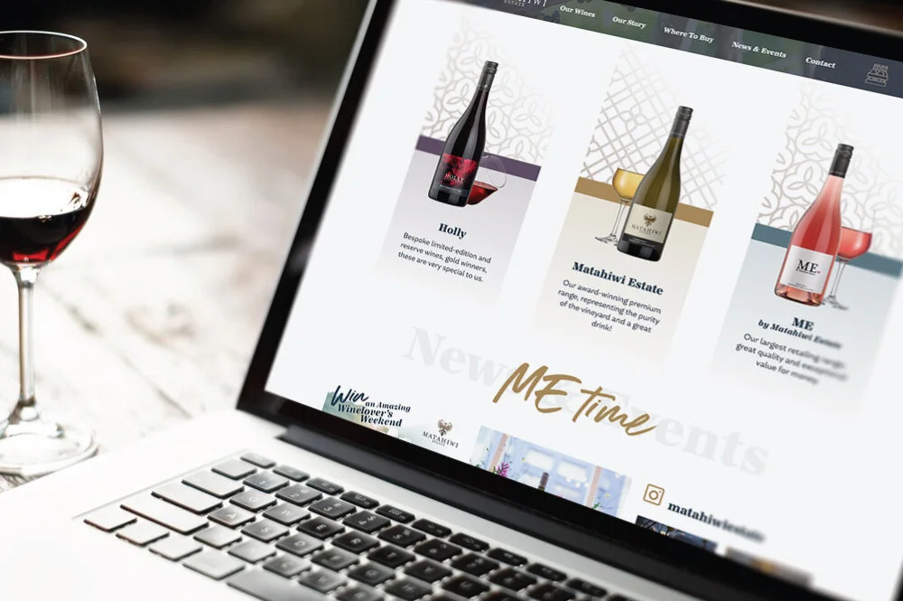 Website user interface