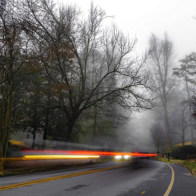 foggy ride to rnd .
. 
#atlantasnaps #weloveatl  #lighttrails #photographylife #photooftheday #sonyalpha #sonya7iii #winter #discoveratlanta #atlantaga #streetphotography #citylights #fog #clouds #cloudscape #cityscape #atl #photographylovers #atlant