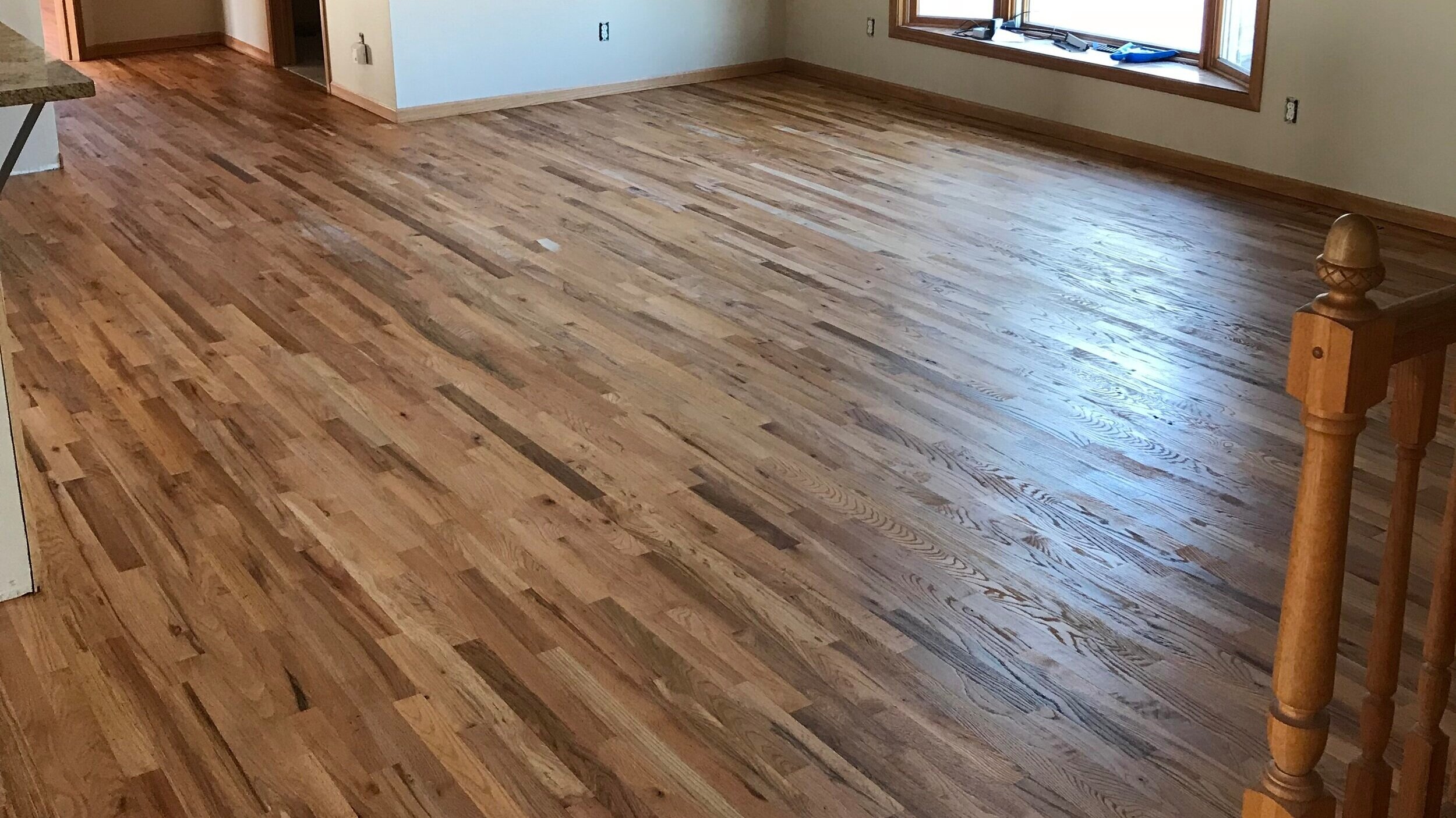 No 1 Common Grade Red Oak w/ Natural Stain