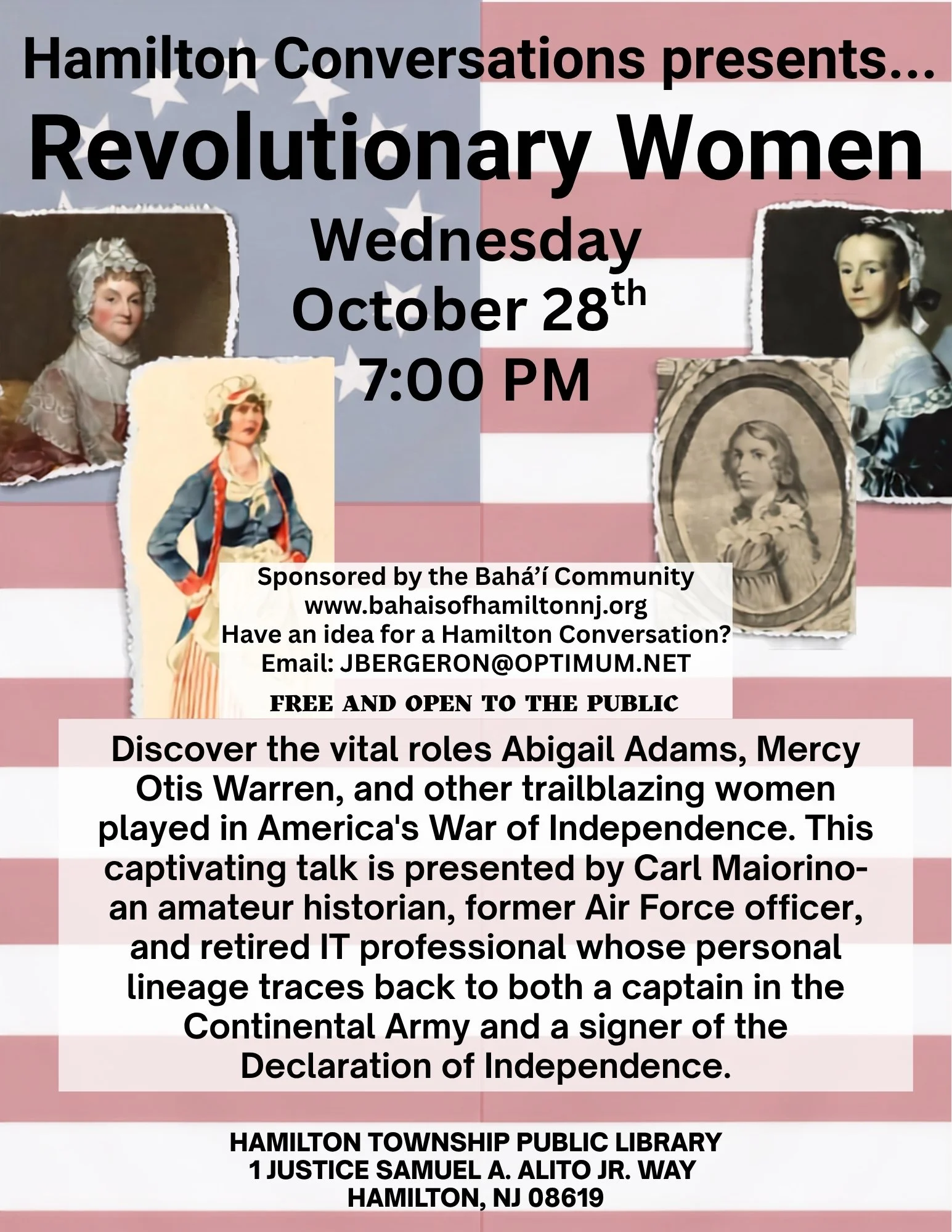 Hamilton Conversations Series - Revolutionary Women