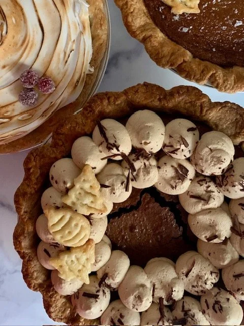 9'' Chocolate Brownie Pie with Mocha Whipped Cream