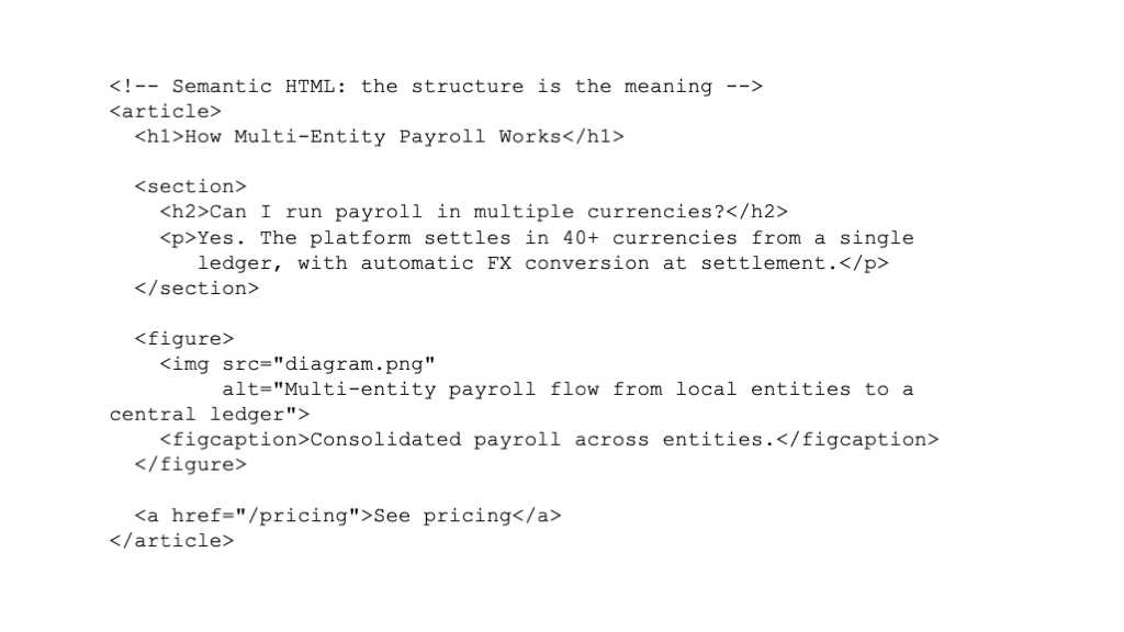 Semantic HTML
