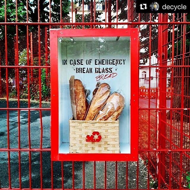 Love This
・・・
IN CASE OF EMERGENCY BREAK BREAD

#Repost @decycle ❤️ On a personal note:
It&rsquo;s at the center of my artistic philosophy not to talk about the origins and background of my artworks, but I will make a one time exception due to the im