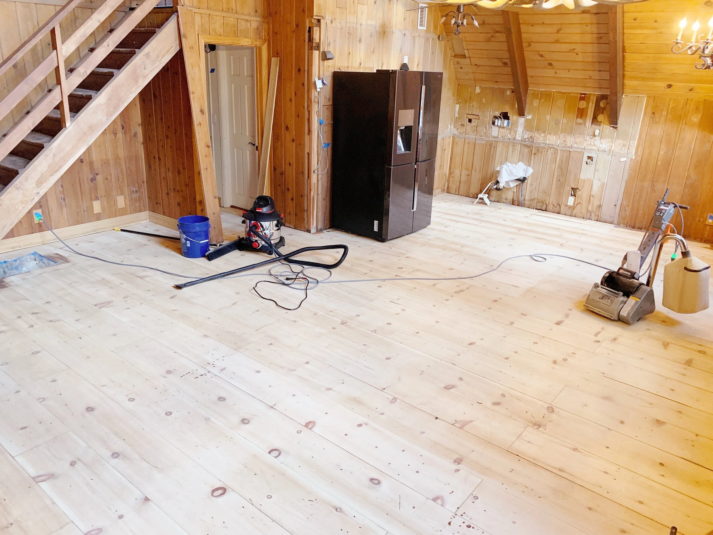 Refinishing The Cabin Wood Floors Wilson Haus Refinishing The Cabin Wood Floors Wilson Haus