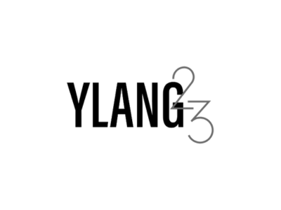 Ylang 23 logo in black on a transparent background