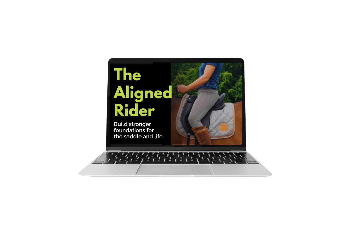 Horse rider hip position on horse