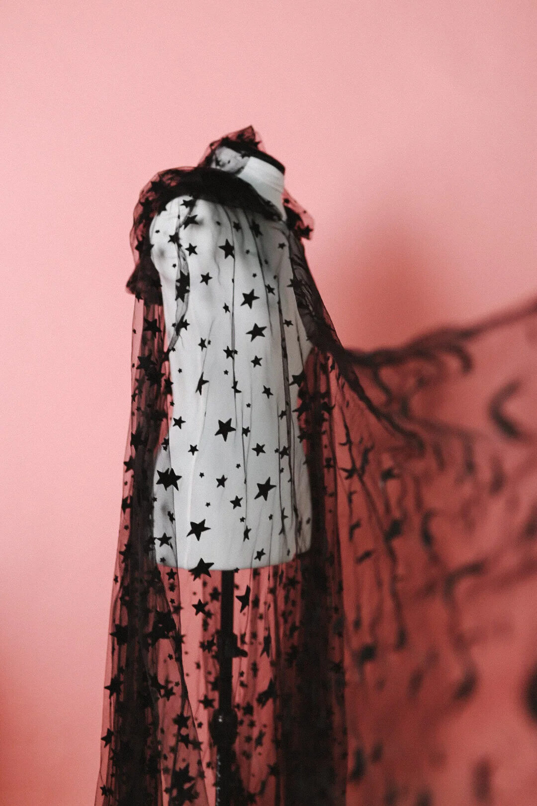 Black Celestial Cape with Hood