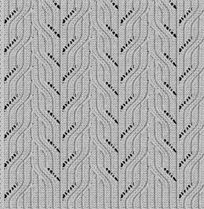 single needle transfer pointelle lace