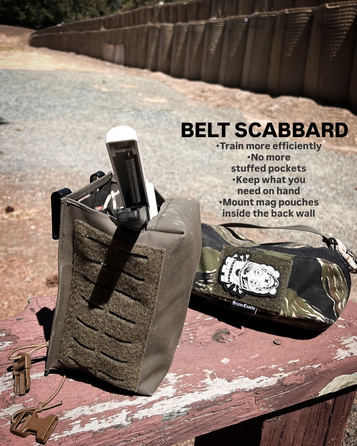 Got it, Renzo. Here&rsquo;s a version that stays very close to your original wording but improves clarity, flow, and tone while keeping your voice:

⸻

The BC Belt Scabbard is the ultimate training solution. Keep everything on you that you need to ke