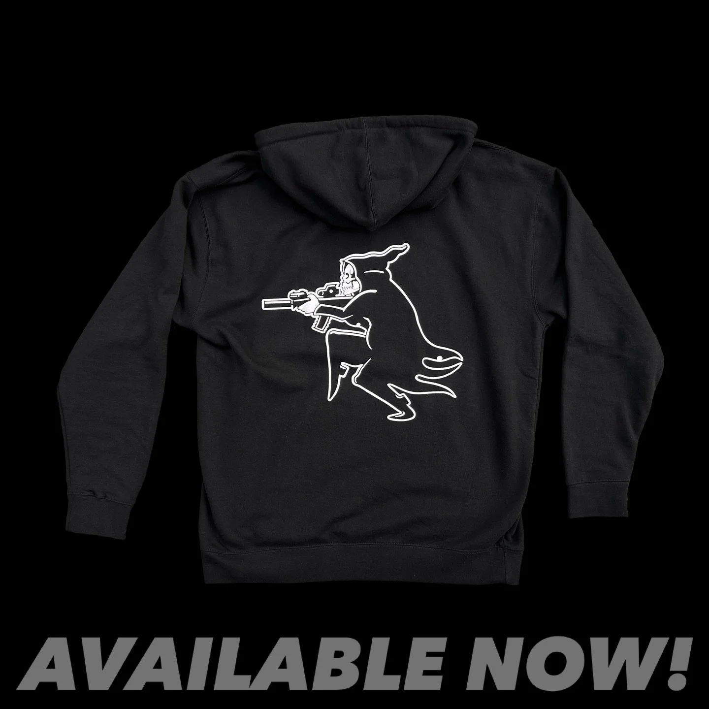BRAVE CASTLES most popular design is now available for the  Kozy season. These are printed on high quality Independent Trading Company heavy weight pull over hoodies. The best in concealed carry hoodies. 
Stay warm this winter and rep the Reaper! 

G