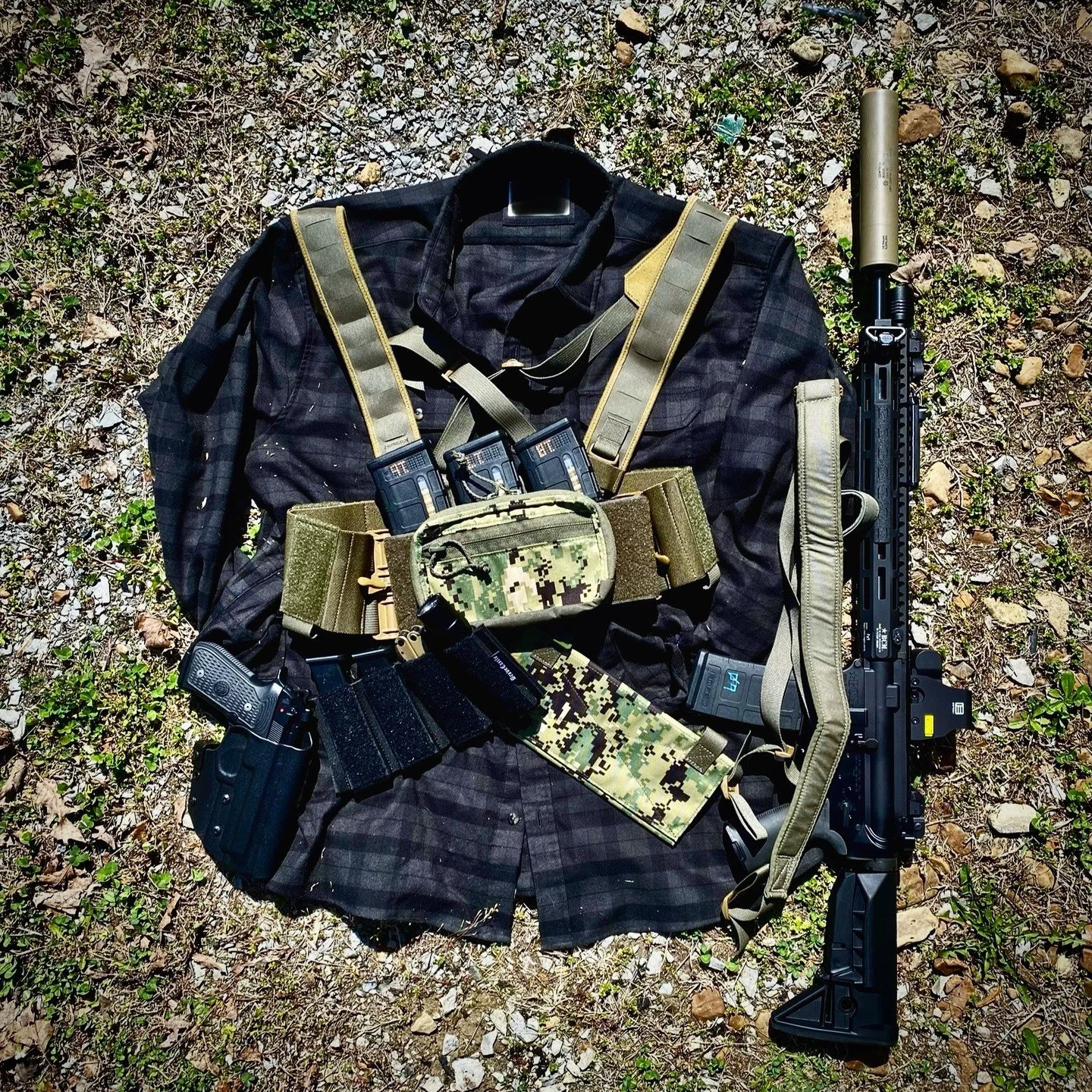 No shortcuts. No compromises. - The BCR-1 chest rig. 
Make it yours with alternate shingles for rifle mags or pistol mags &amp; tools, a MIC Admin pouch for the essentials, and a back sizing panel to get the fit just right. 
Modular gear for unforgiv