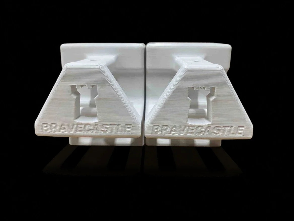 Brave Castle Target Targets are back in stock in a new color - Flat White. A solid base for your range day. Brave Castle Target Turrets are a simple solution to a problem every shooter deals with. We want to train properly, but after ammo, range fees