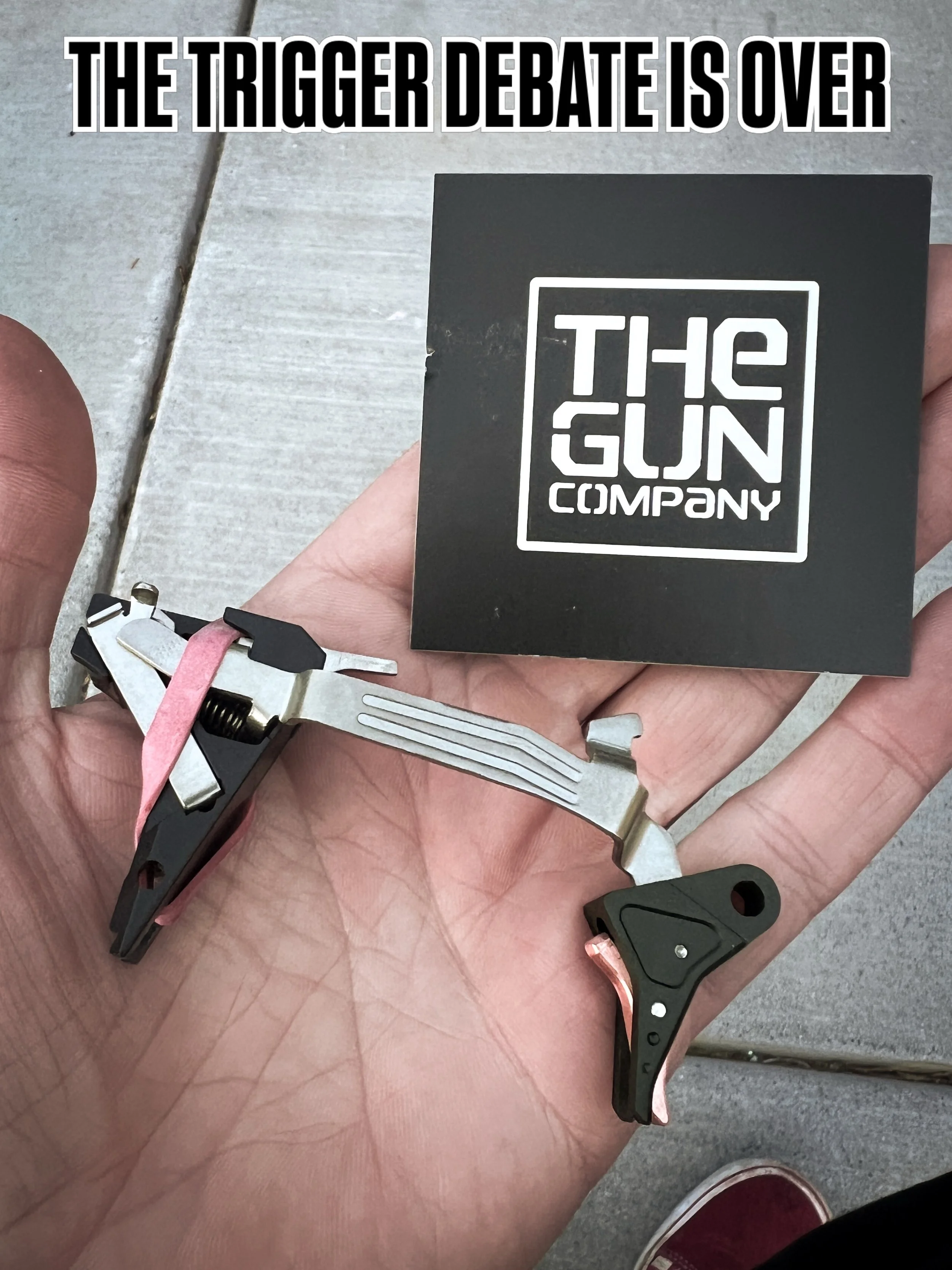THE TRIGGER DEBATE IS OVER. 
At least for me. I&rsquo;ve seen enough and sticking to what Glock produces is the way to go IMO. True, their shoes always leave something to be desired. I ran a stock Performance plastic trigger for a long while and it w