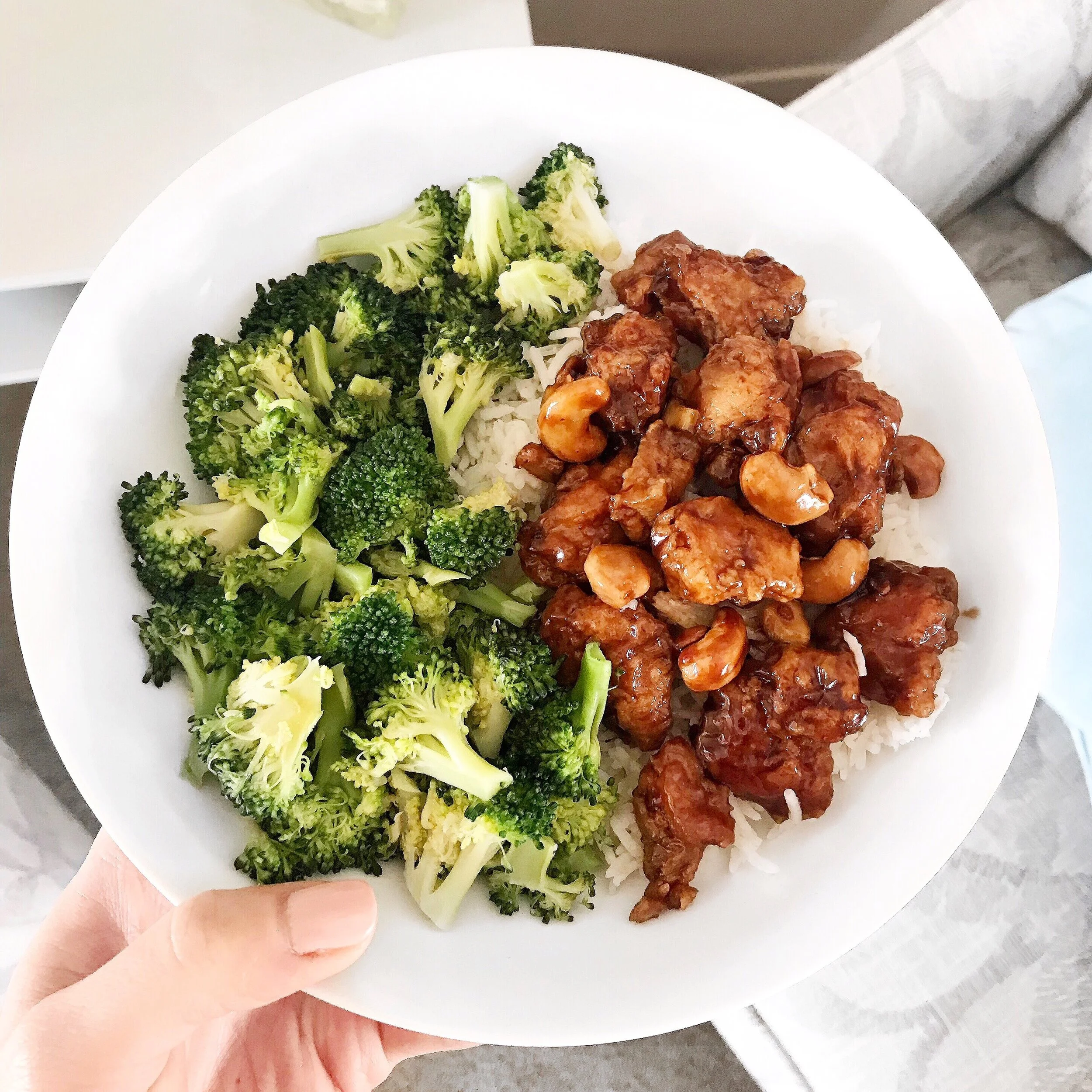 Lightened Up Cashew Chicken 
