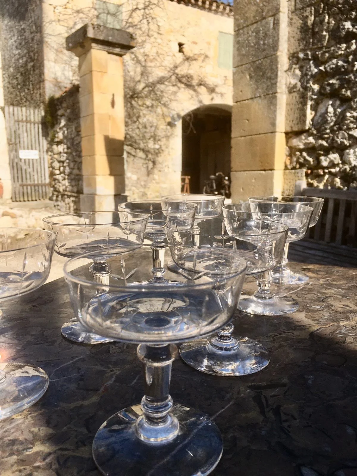 Set of Champagne Coupes