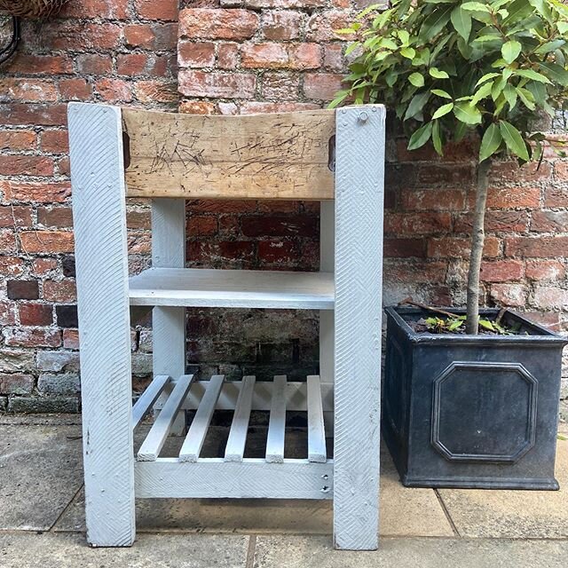 This fabulous old French Butchers Block is a piece of essential kit for the summer months to come. The majority of us will be spending a lot more time in our gardens this year so why not get prepared and make your outdoor kitchen work, prepping food 