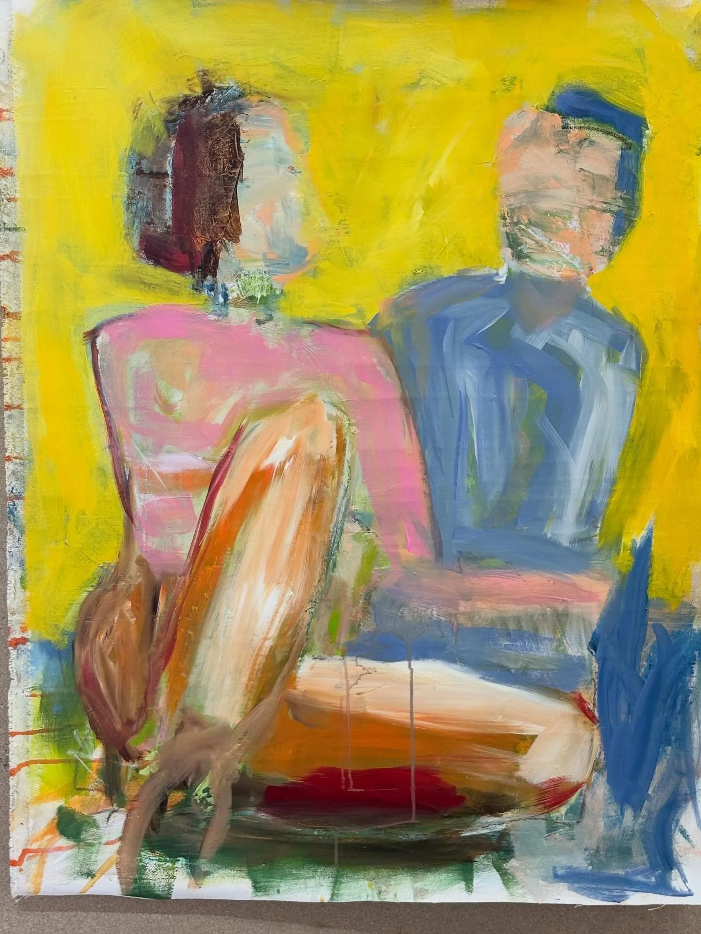 Love needs no gesture.
It simply exists.

The kind of connection that grows quietly over time&mdash;beyond words, beyond explanations, beyond the need to be understood.

💛

#contemporaryart #figurativepainting #steffimoellers #contemporarypainting #