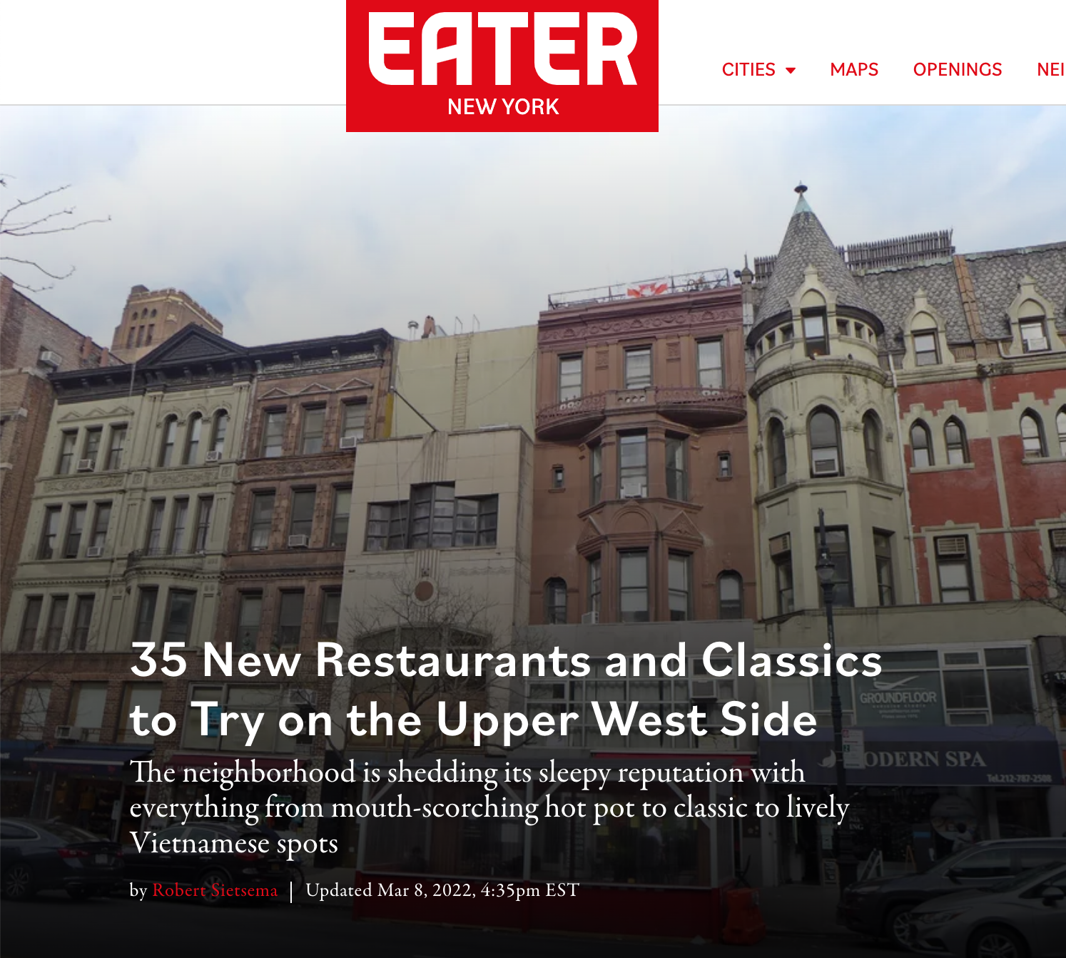 35 New Restaurants and Classics to Try on the Upper West Side