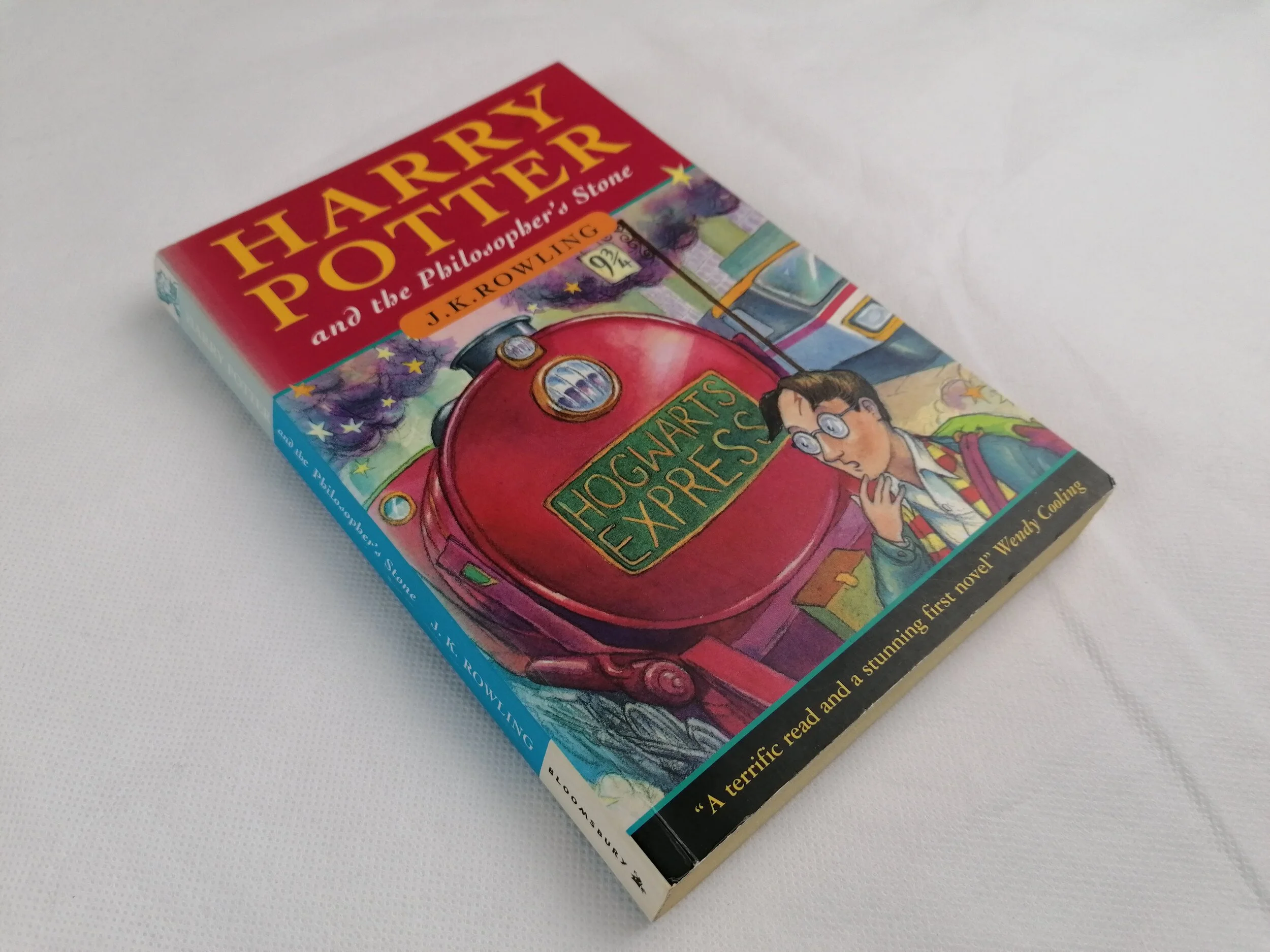 Harry Potter &amp; The Philosopher's Stone JK Rowling 1st first edition 5th Printing 1997 paperback wendy cooling iconic antiques 4
