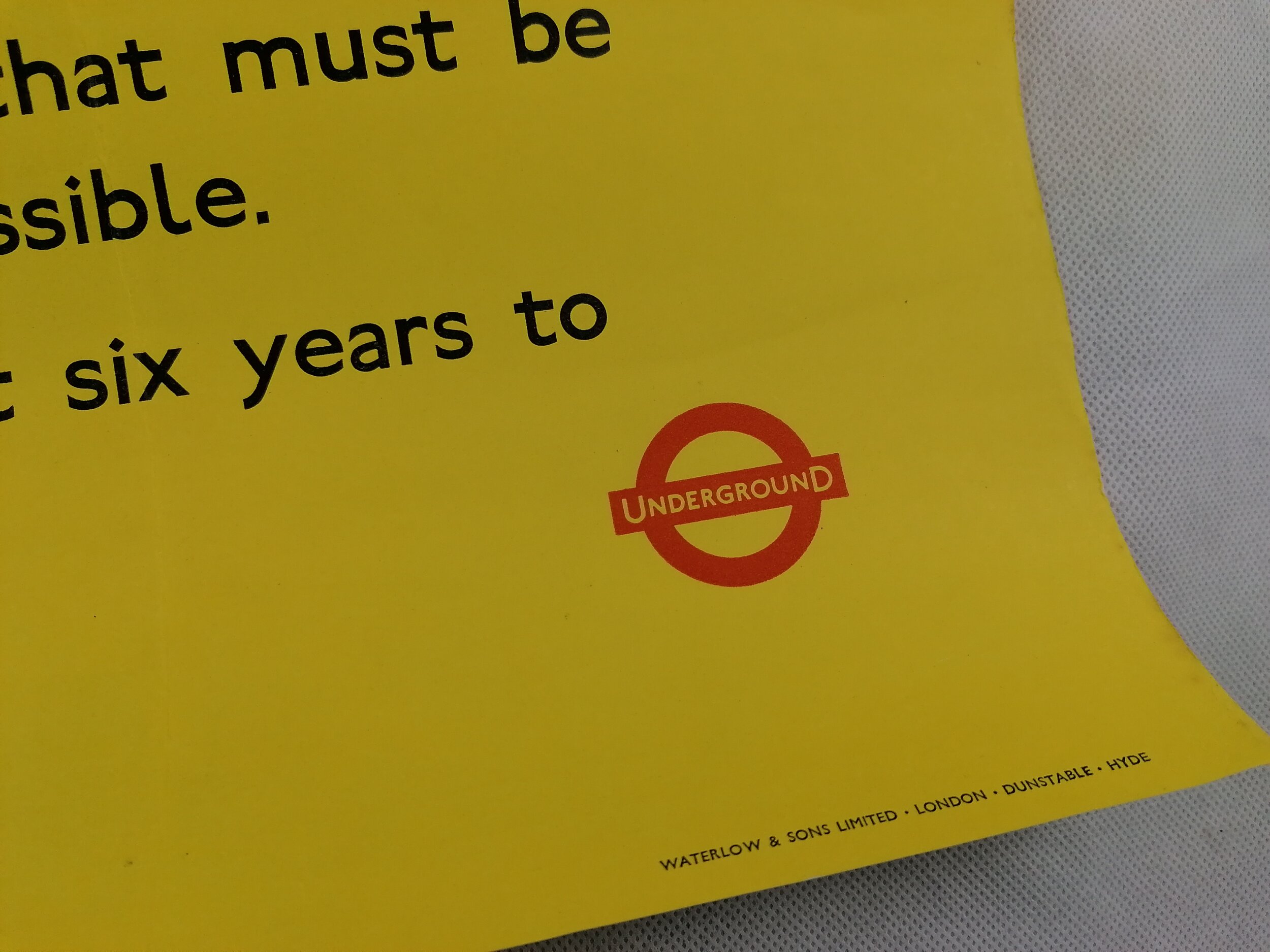 1960s London underground station development poster euston london bridge oxford circus 1966 1967 1965 iconic antiques double royal 13