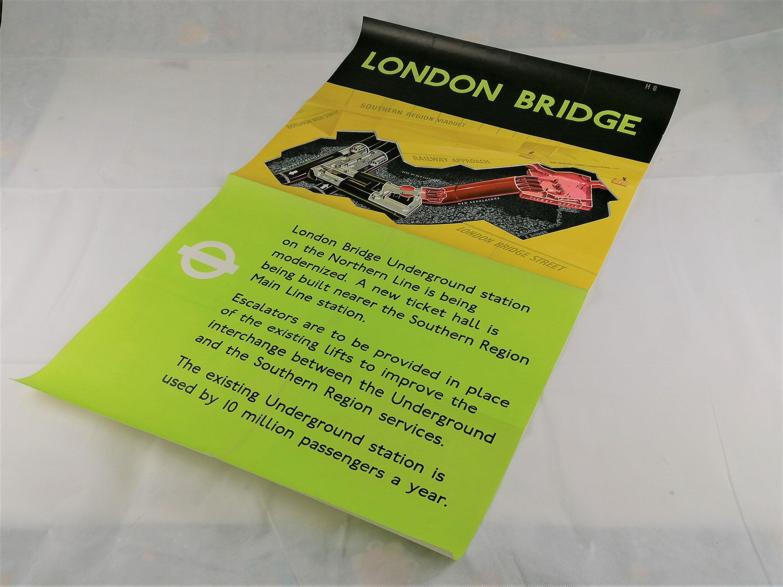 1960s London underground station development poster euston london bridge oxford circus 1966 1967 1965 iconic antiques double royal 16