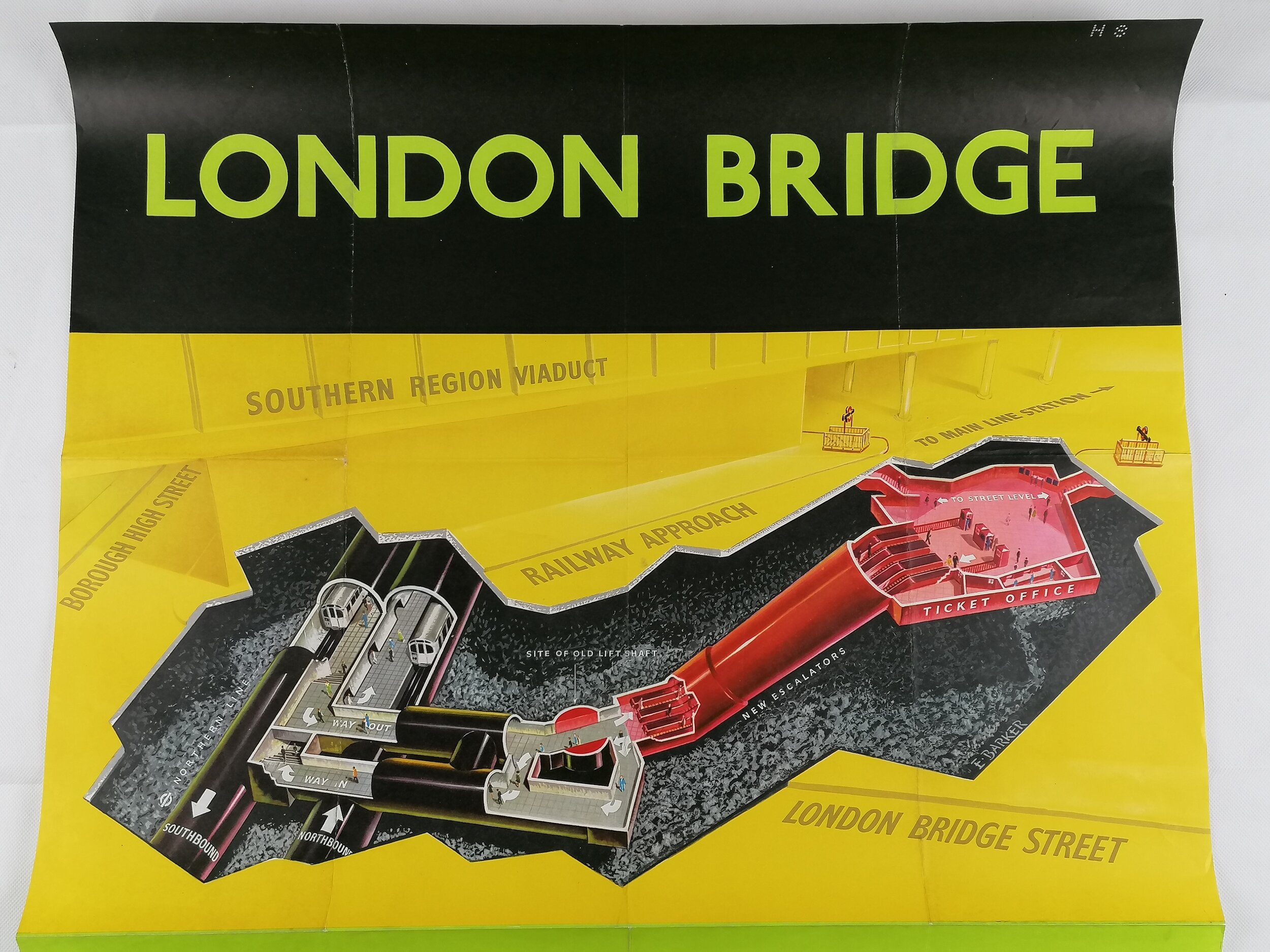 1960s London underground station development poster euston london bridge oxford circus 1966 1967 1965 iconic antiques double royal 18