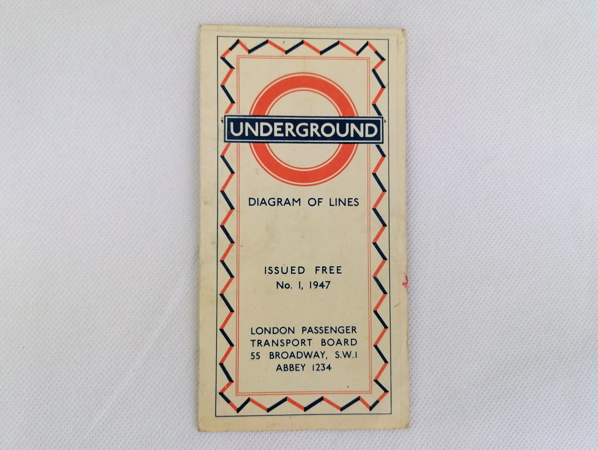 1947 London Underground Map No.1 HC Beck Shep iconic antiques 13