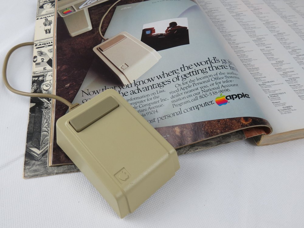 The First Apple Mouse - A9M0050 for Apple Lisa (1983) - ICONIC