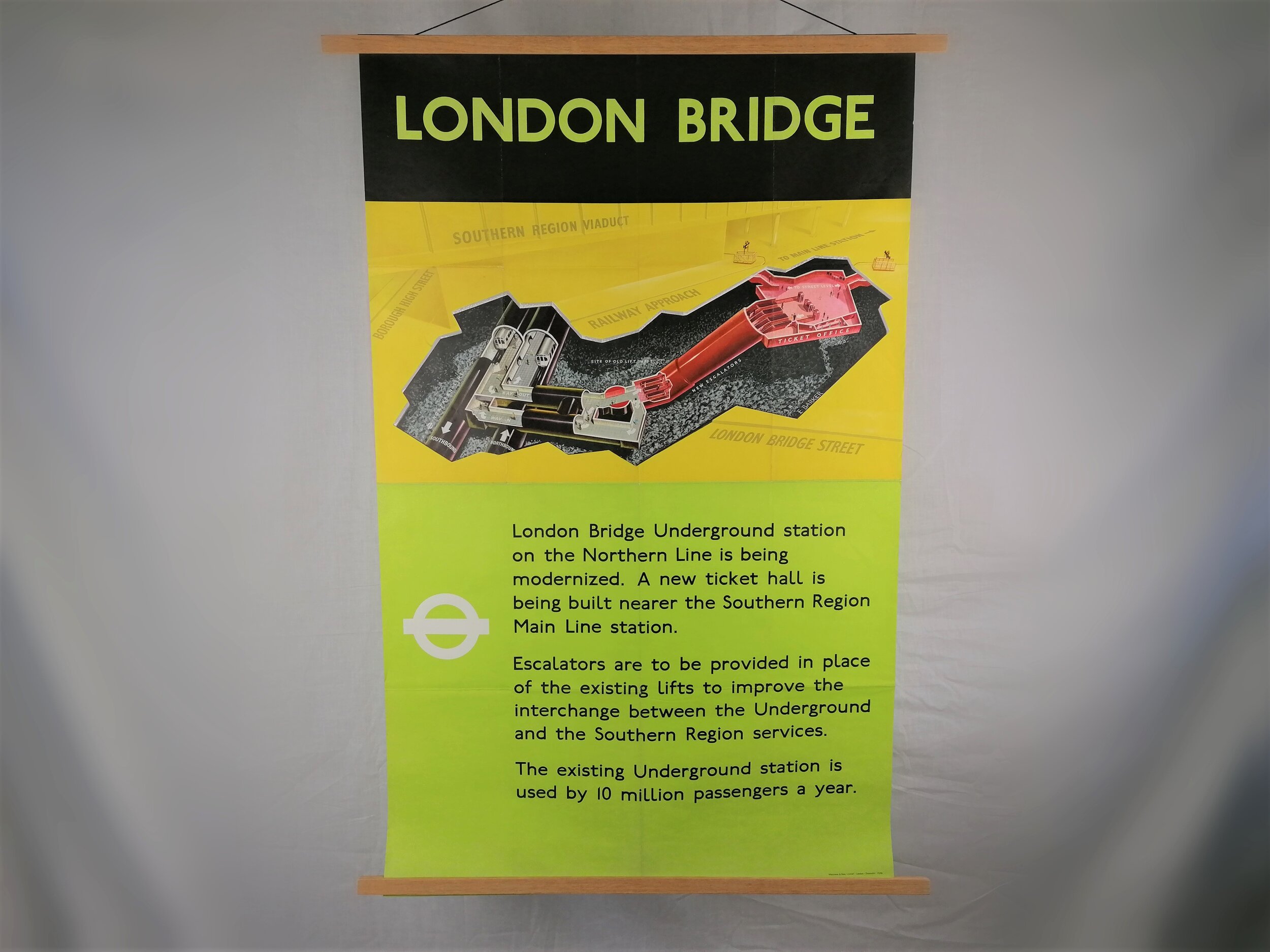 1960s London underground station development poster euston london bridge oxford circus 1966 1967 1965 iconic antiques double royal 4