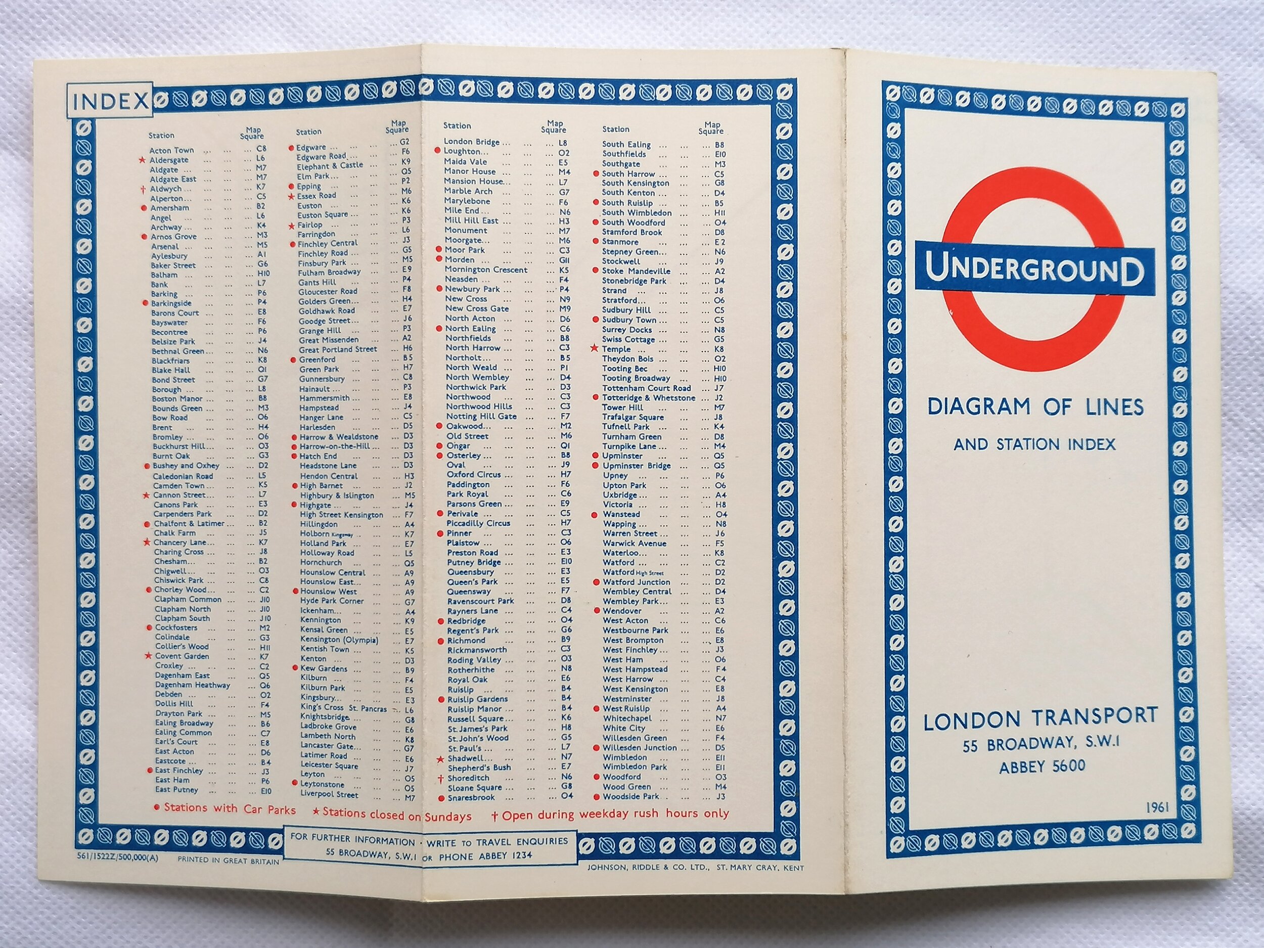 1961 1962 1963 London Underground Map Harold Hutchinson HC Beck iconic antiques 3