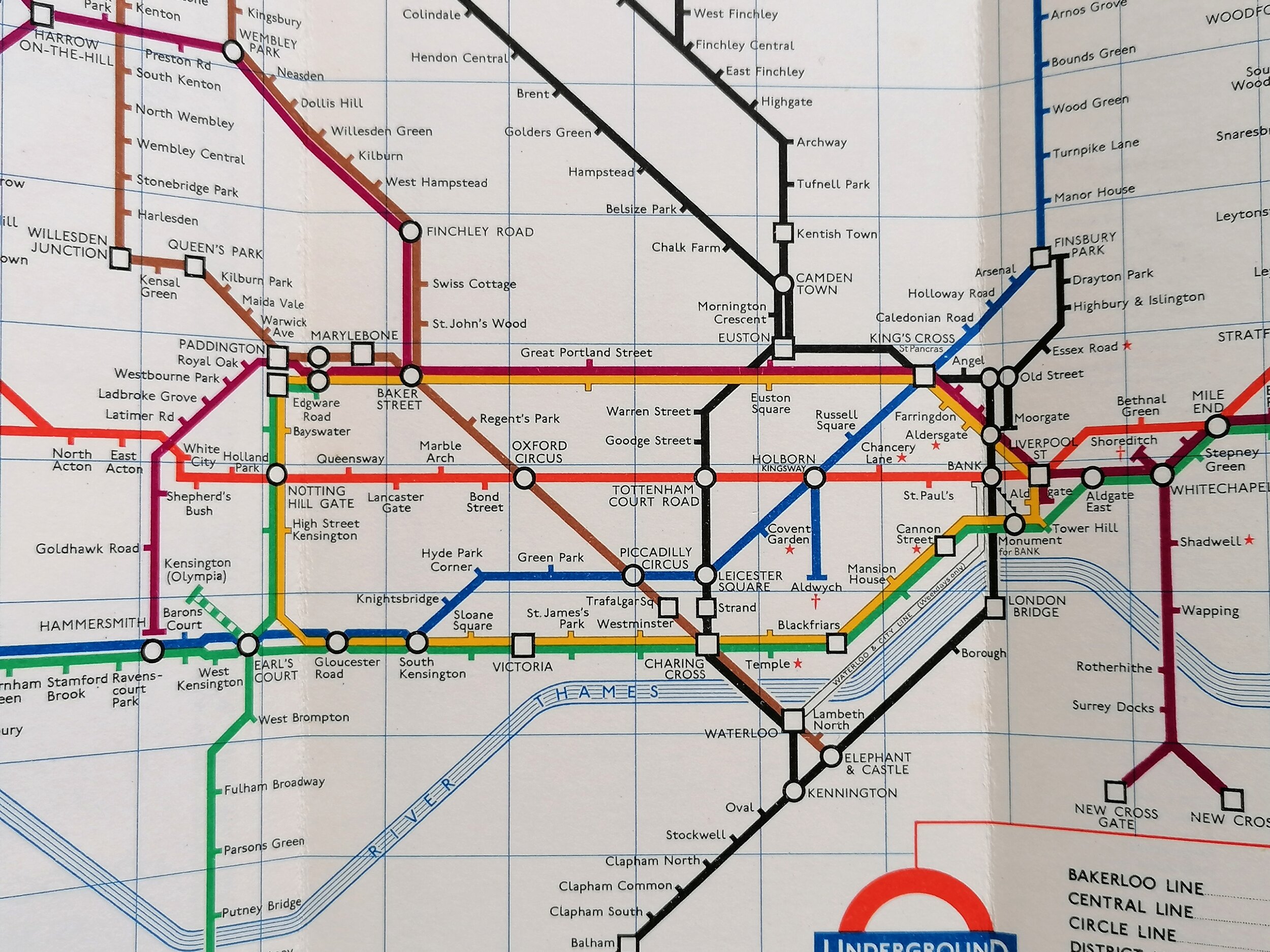 1961 1962 1963 London Underground Map Harold Hutchinson HC Beck iconic antiques 4