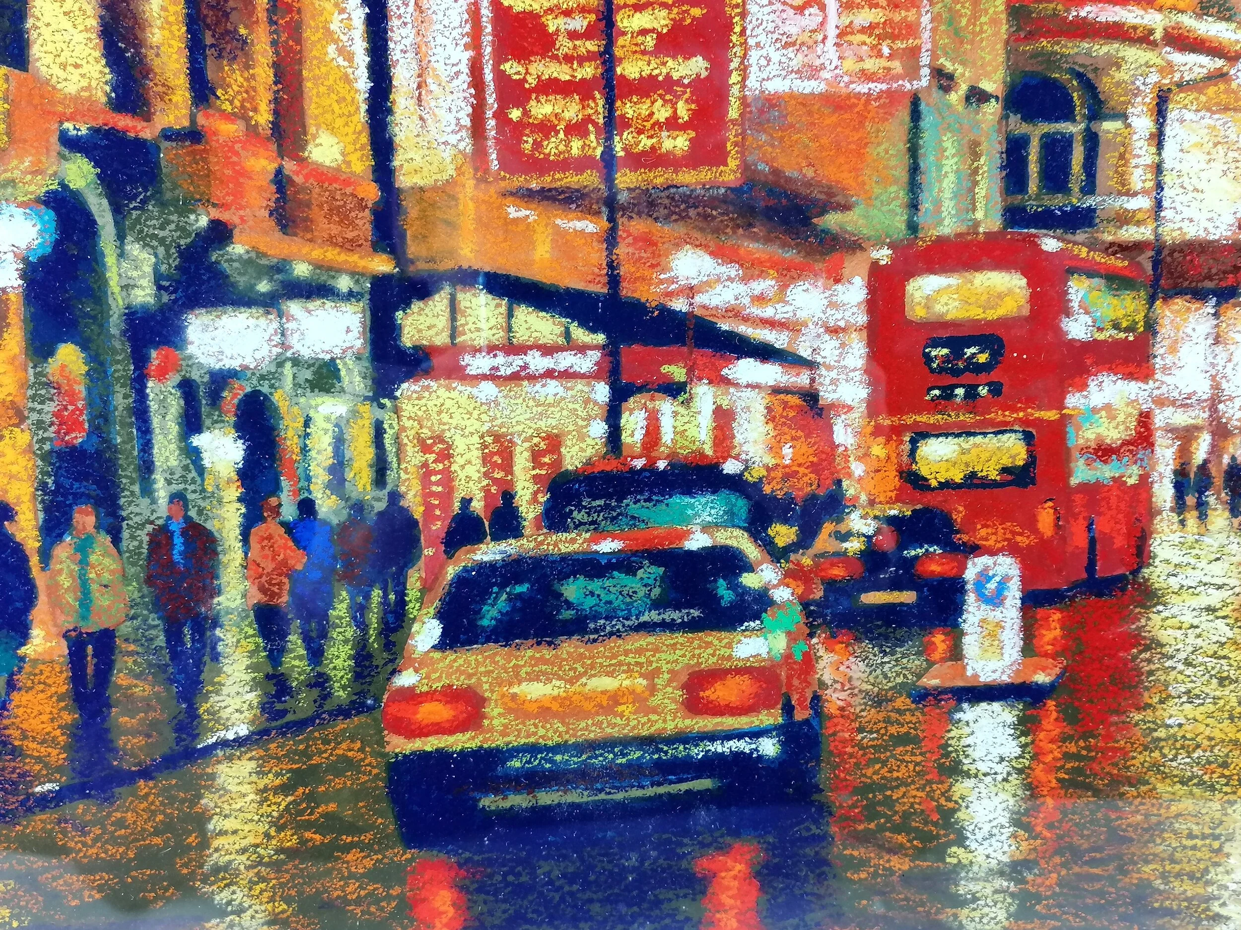michael lawes shaftsbury avenue london pastel 2001 iconic antiques 4