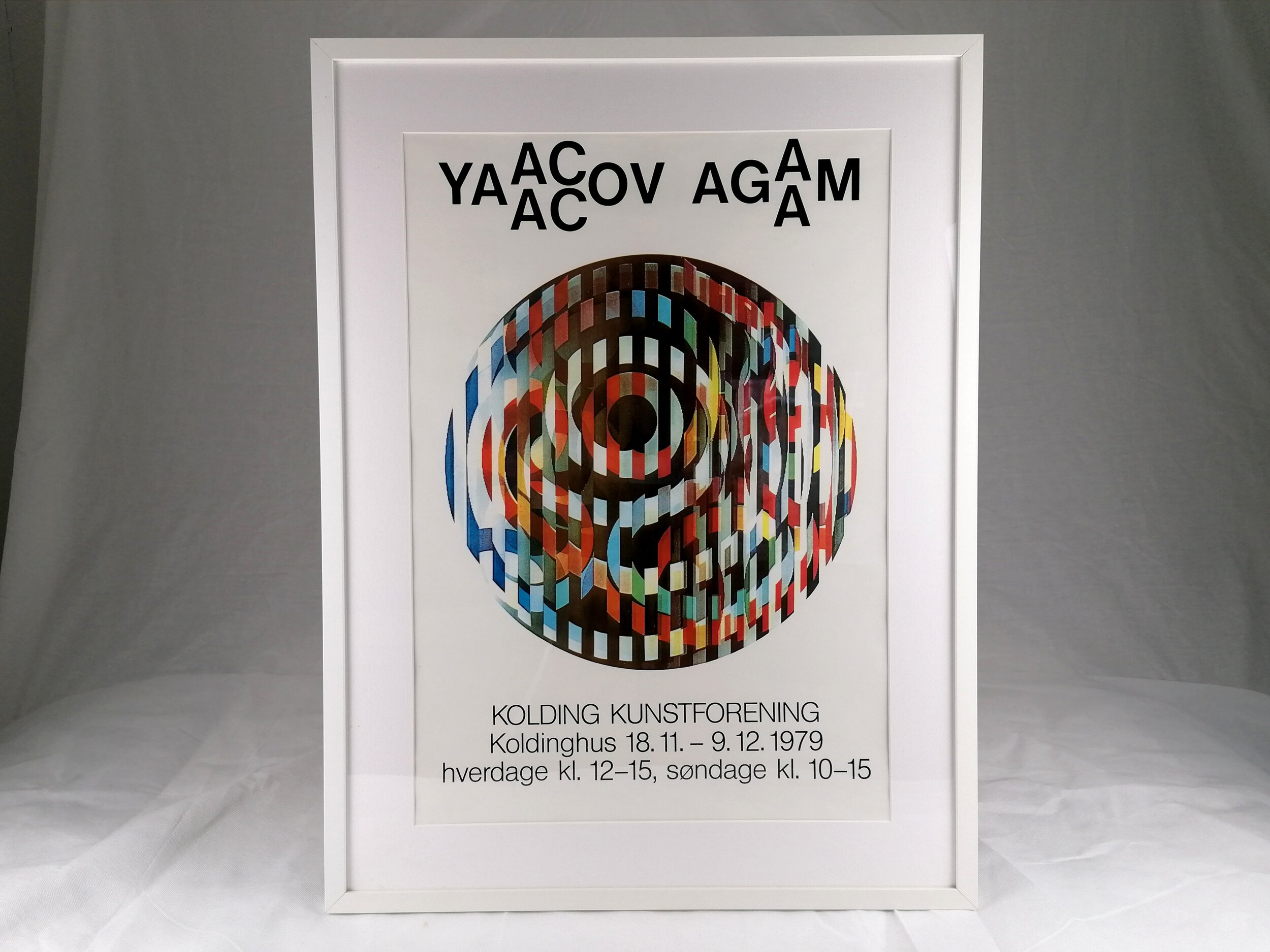 yaacov agam exhibition poster 1979 iconic antiques 1
