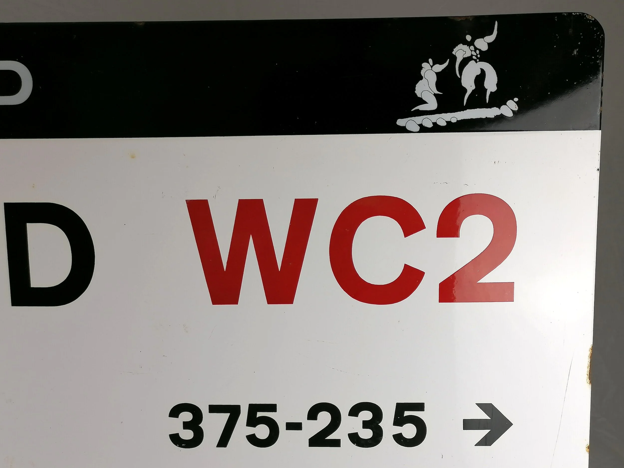 1960s London Street Sign - Strand WC2 - City of Westminster - ICONIC ...
