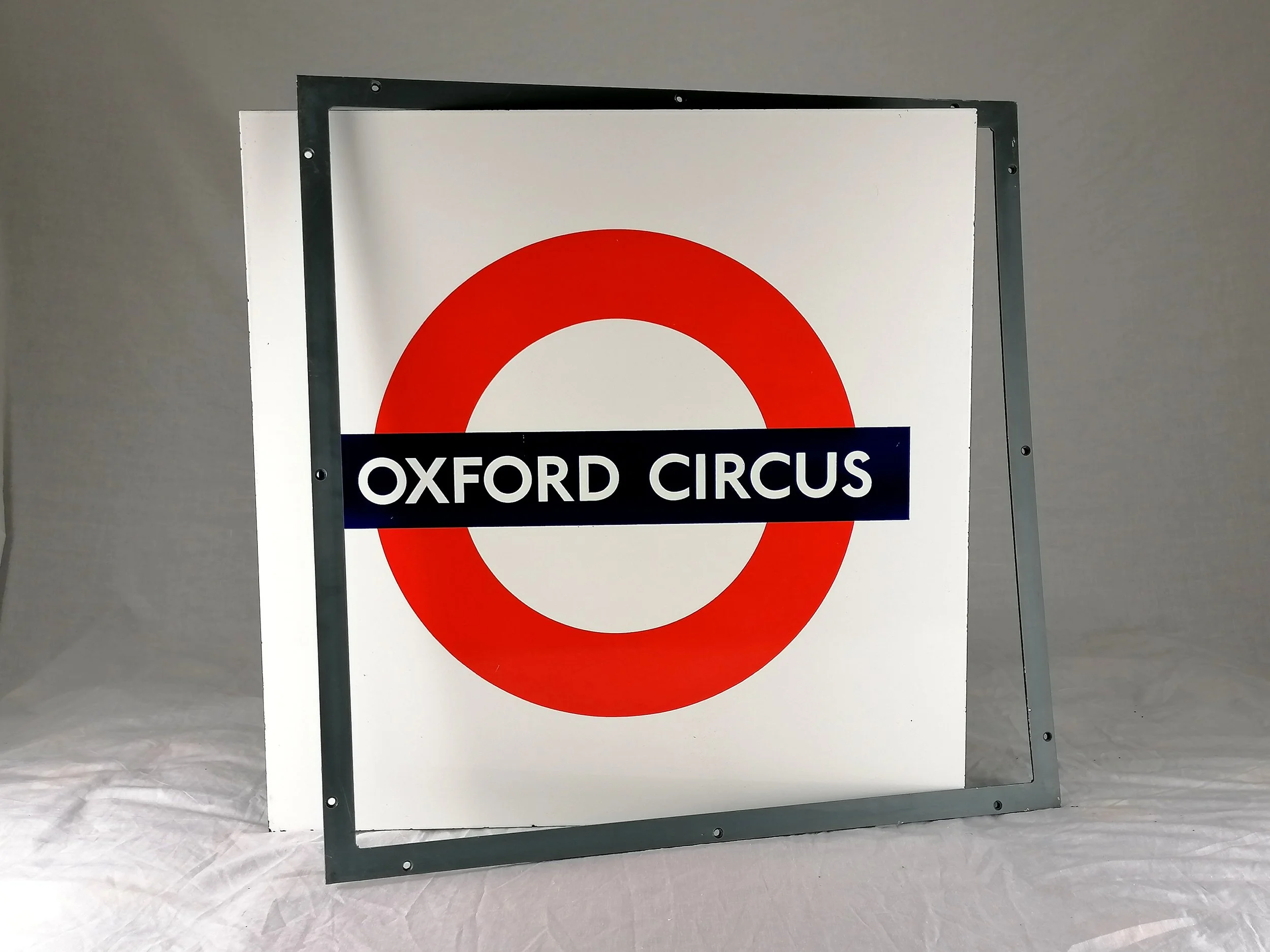 Oxford Circus London Underground Enamel Platform Sign - ICONIC Antiques ...