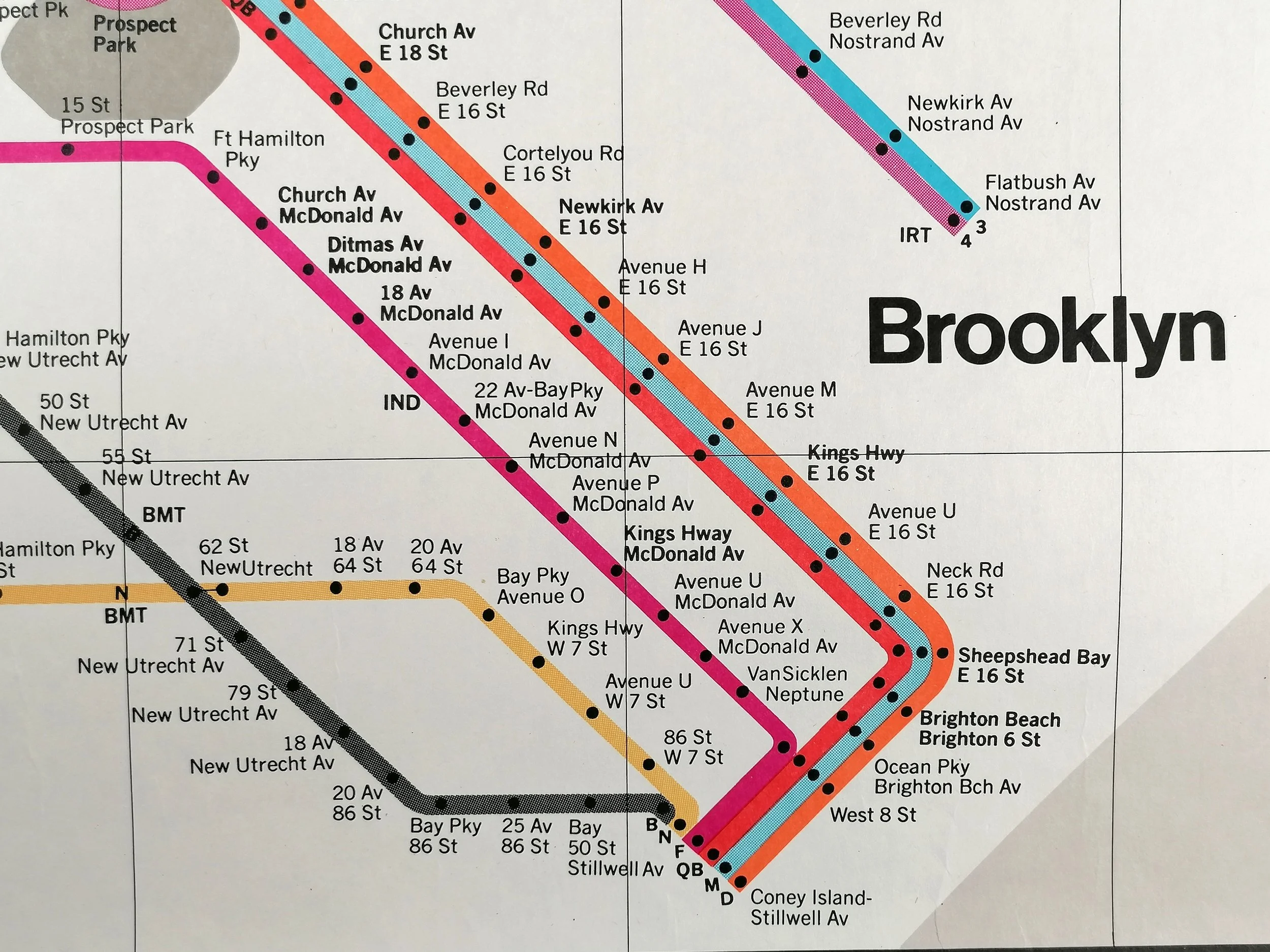 New York Subway Station Map - Massimo Vignelli (1976) - ICONIC Antiques ...
