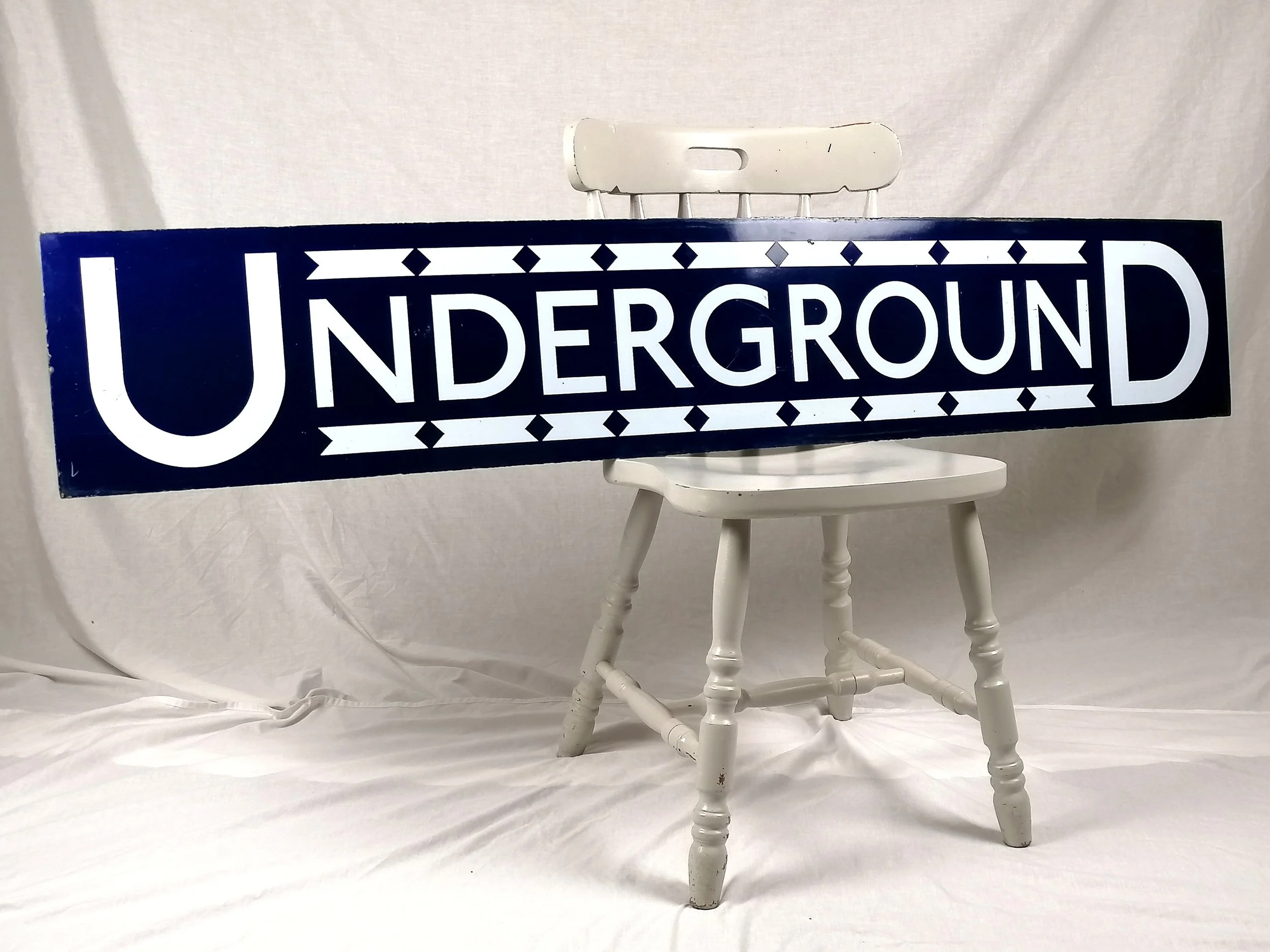 Large London Underground Enamel Sign 