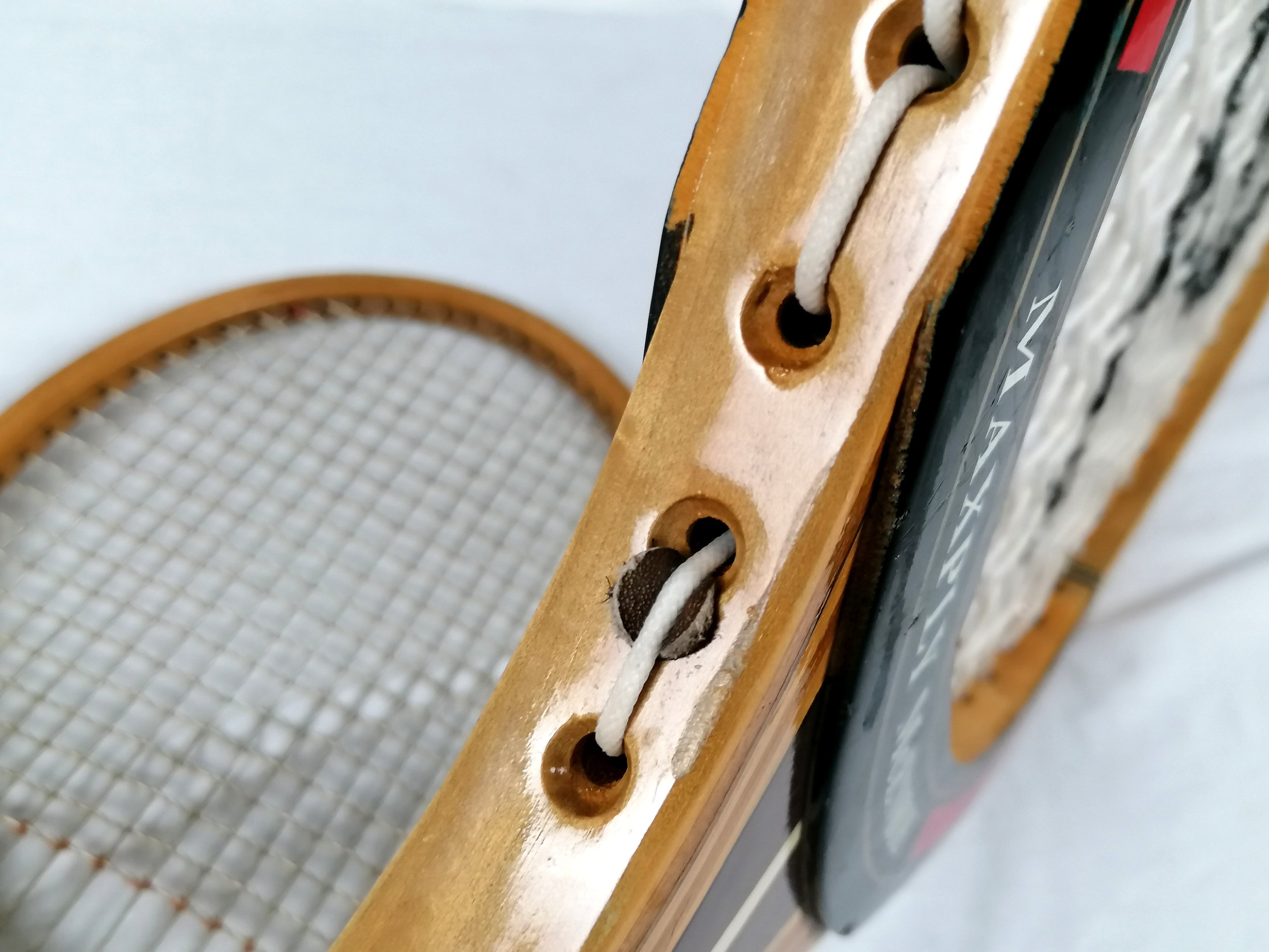 antigua raqueta maxply mcenroe dunlop de madera - Comprar en