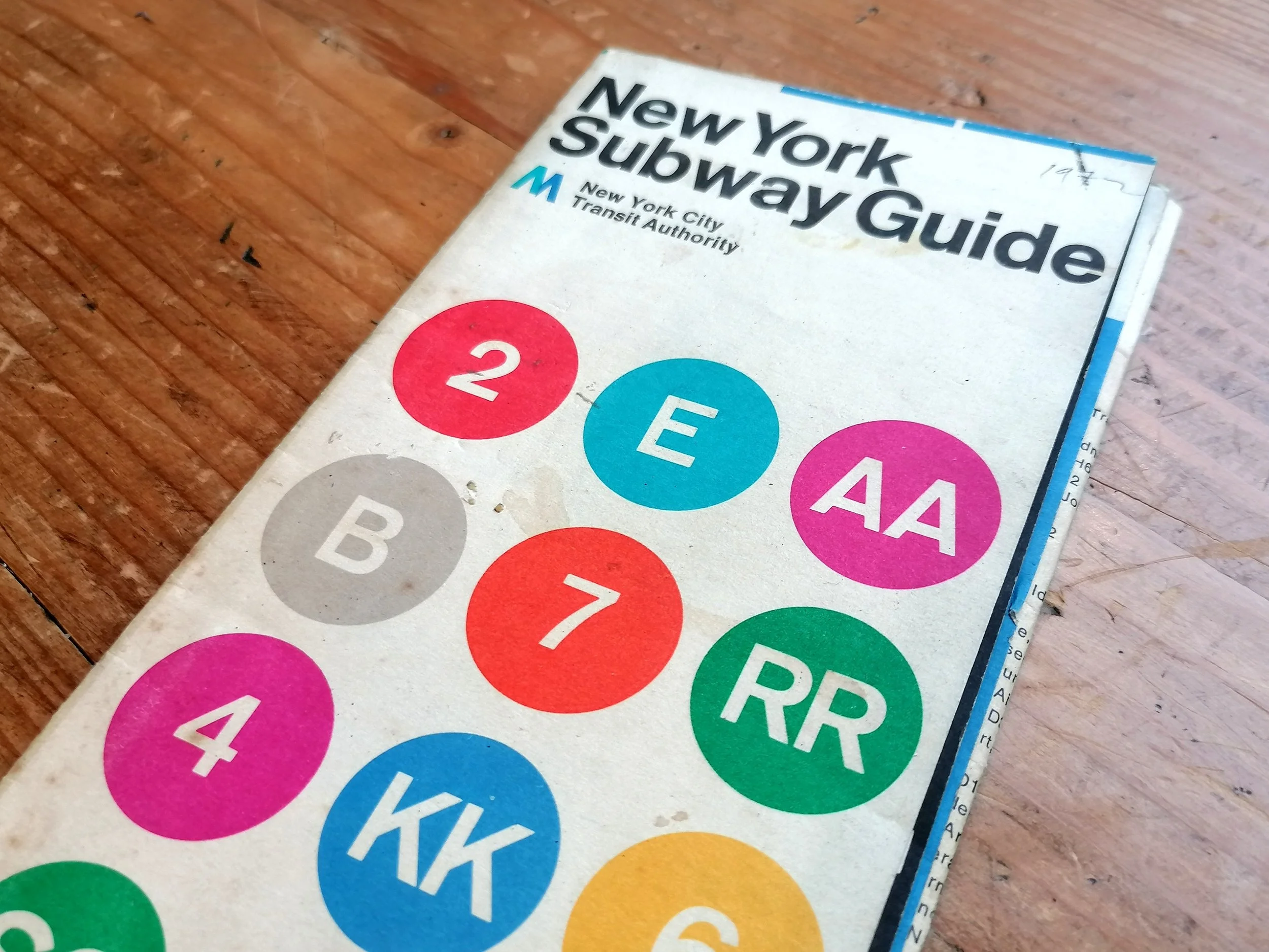 1972 New York Subway Map - 1st Edition Massimo Vignelli - ICONIC