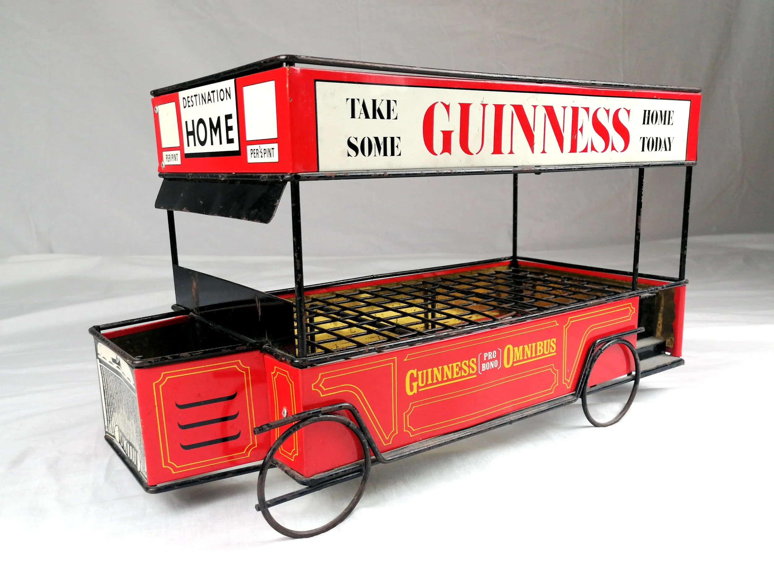 1960s Guinness Promotional London Bus Bottle Crate