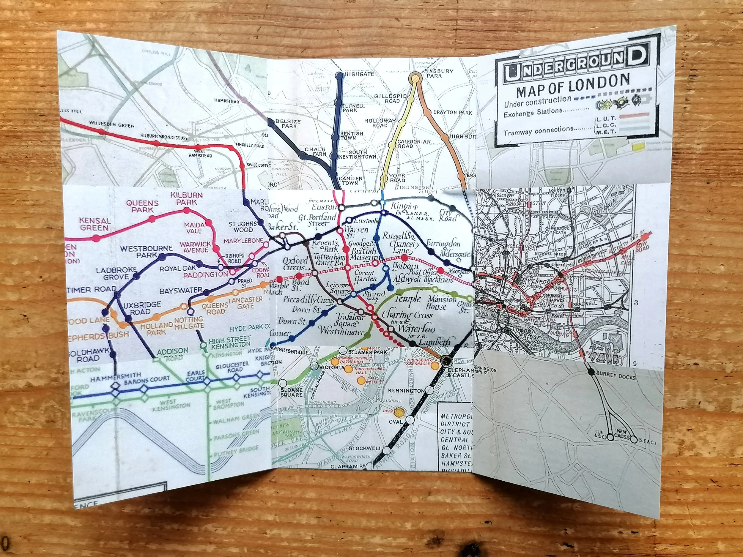 Limited Edition Spoof London Underground Map - Issued by Subline (Map #1 Sept 2025)